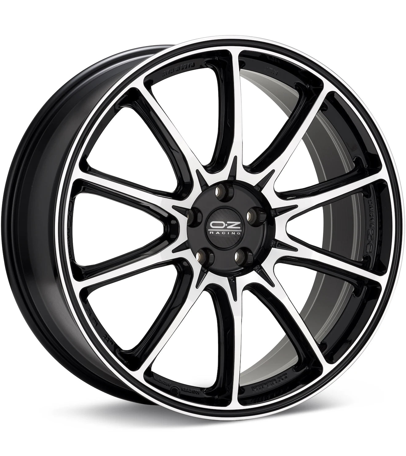 O.Z. HYPER XT HLT GLOSS BLACK PAINTED - Gun Hill Tire House (WTW - WHOLESALE TIRES & WHEELS)
