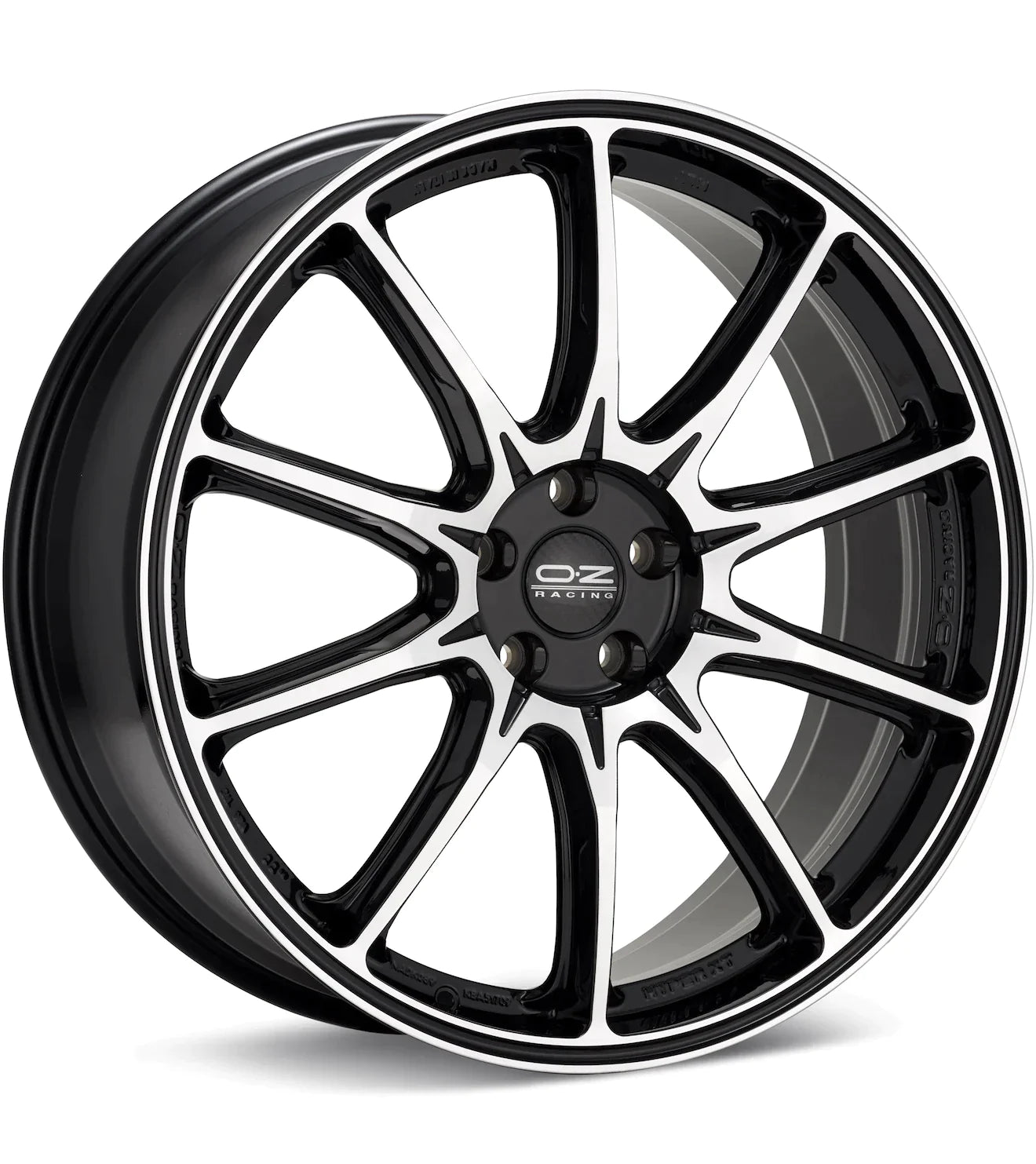 O.Z. HYPER XT HLT STAR GRAPHITE W/MACHINED LIP - Gun Hill Tire House (WTW - WHOLESALE TIRES & WHEELS)