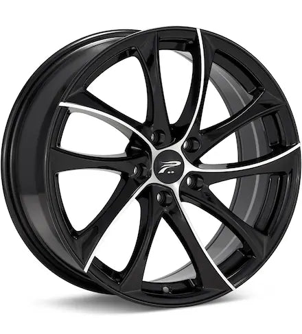 PLATINUM GYRO MACHINED W/BLACK ACCENT - Gun Hill Tire House (WTW - WHOLESALE TIRES & WHEELS)