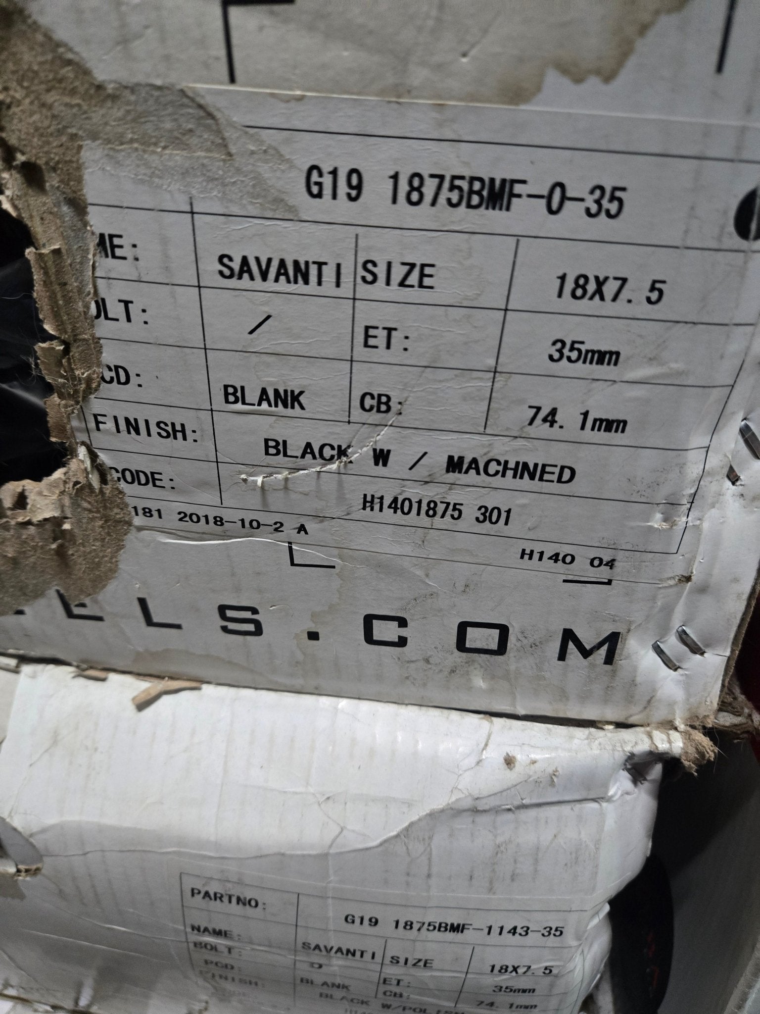 GWG G19 BLANK BLACK MACHINED FACE - Gun Hill Tire House (WTW - WHOLESALE TIRES & WHEELS)