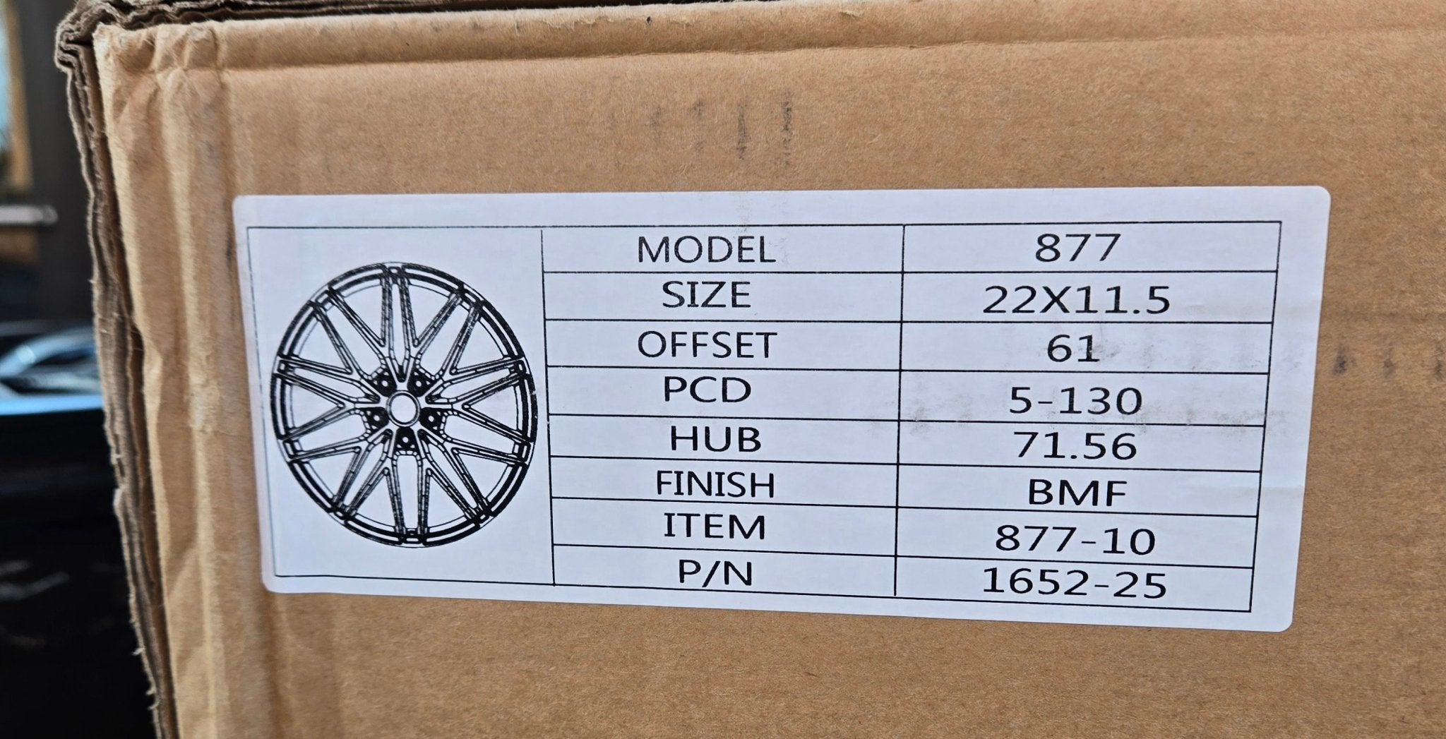 W864 22X11.5 5X130 BLACK MACHINED FACE - Gun Hill Tire House (WTW - WHOLESALE TIRES & WHEELS)