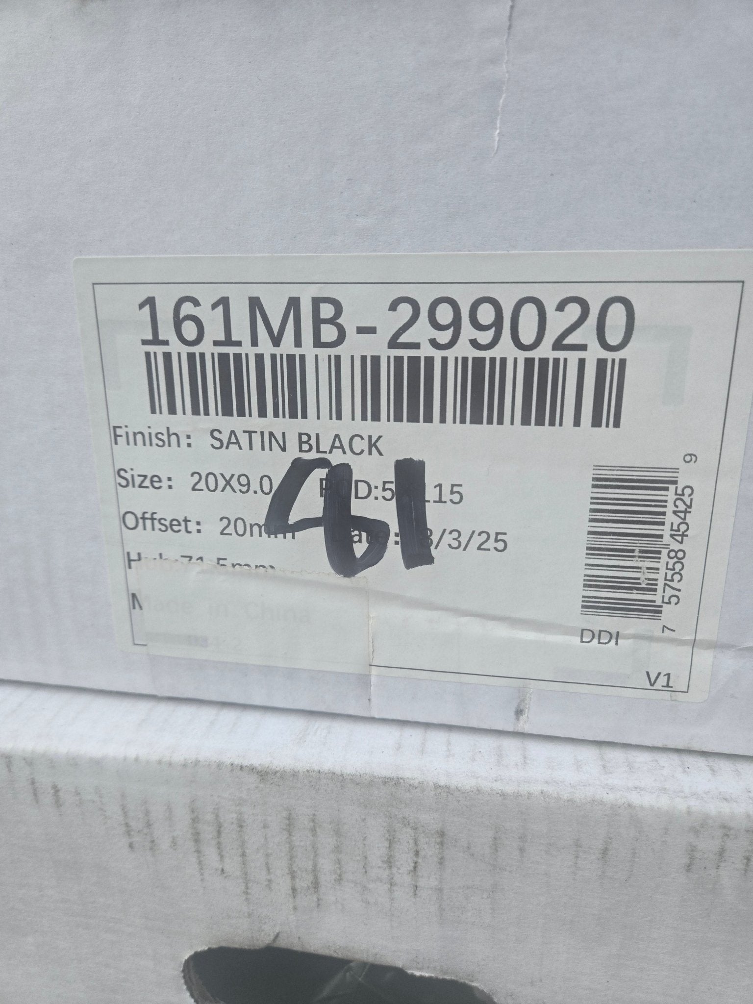 161MB 20X9.0 5X115 MATTE BLACK - Gun Hill Tire House (WTW - WHOLESALE TIRES & WHEELS)