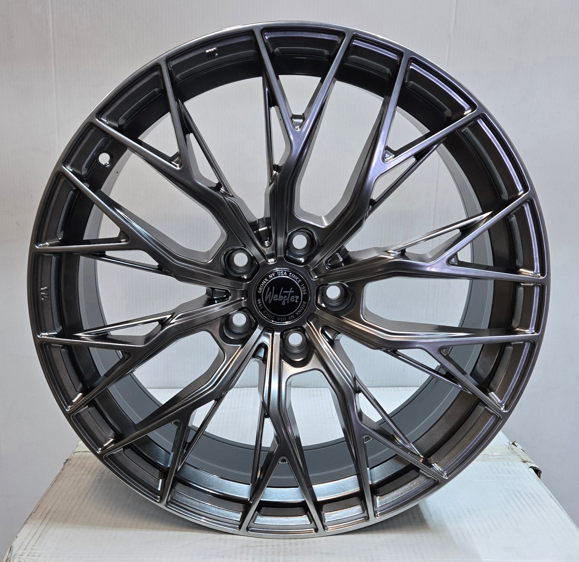 W1550 IVF - 3243 19x8.5 5x114.3 HYPER BLACK - Gun Hill Tire House (WTW - WHOLESALE TIRES & WHEELS)