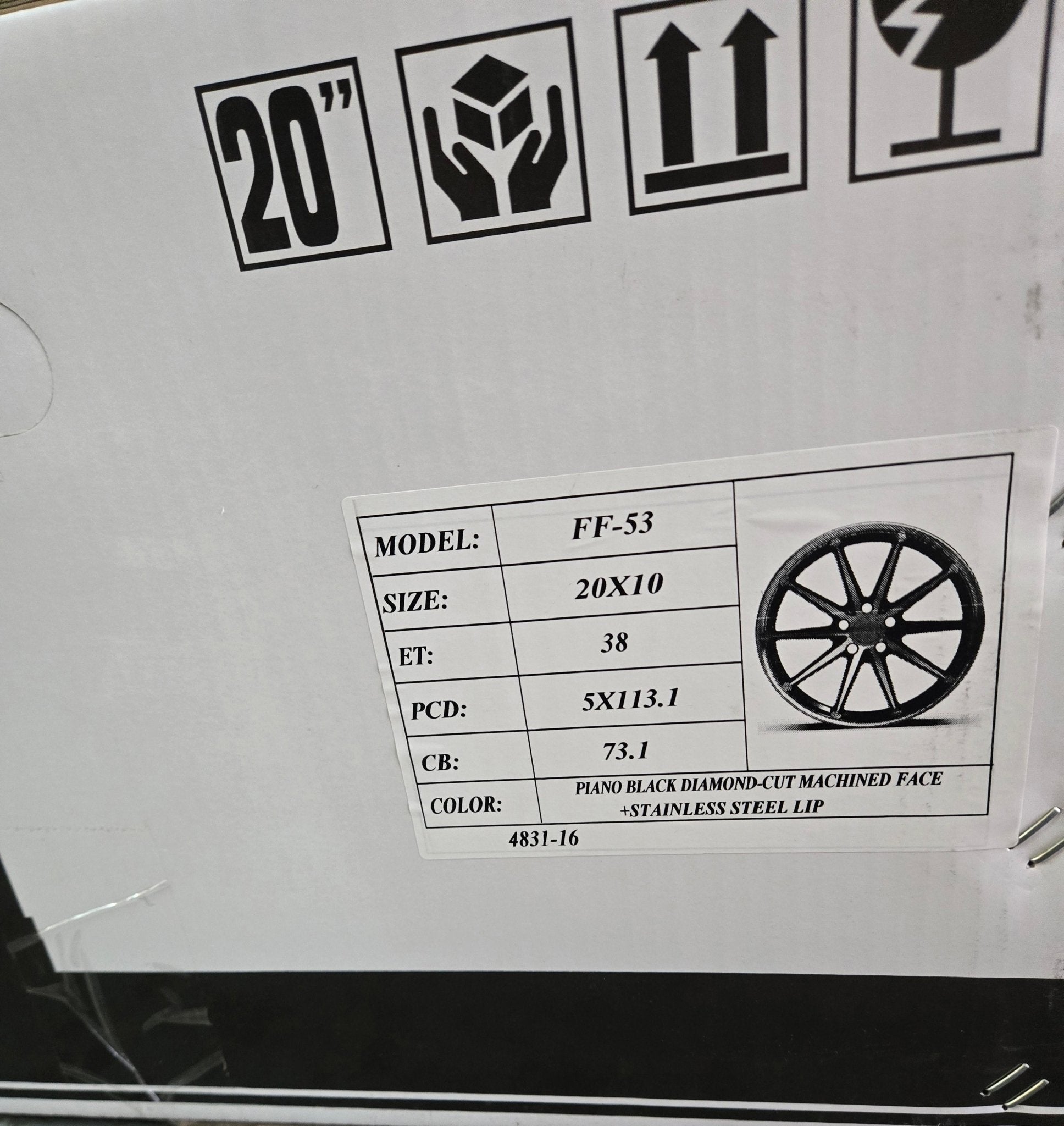 FF53 20X10.0 5X112 5X114.3 PIANO BLACK MACHINED - Gun Hill Tire House (WTW - WHOLESALE TIRES & WHEELS)