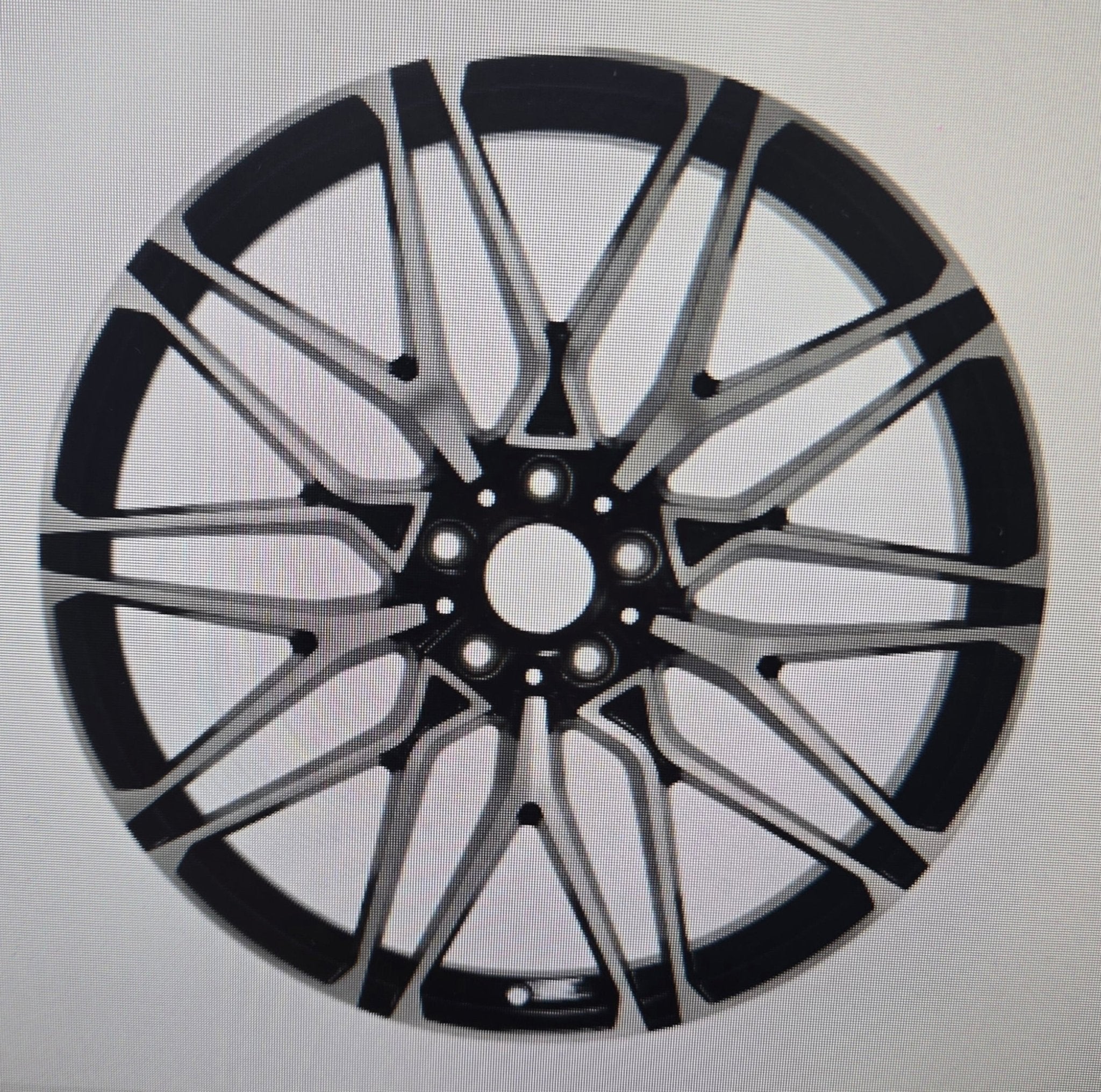 W741 22X9.5 5X112 BLACK MACHINED FACE - Gun Hill Tire House (WTW - WHOLESALE TIRES & WHEELS)