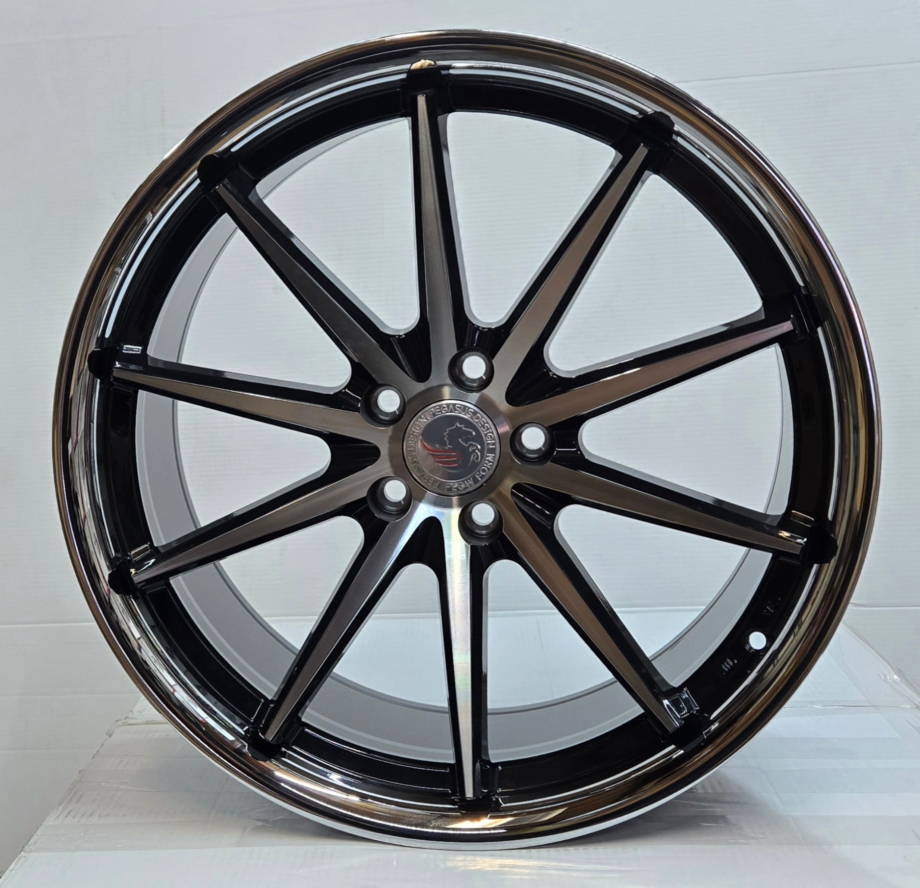 FF53 20X10.0 5X112 5X114.3 PIANO BLACK MACHINED - Gun Hill Tire House (WTW - WHOLESALE TIRES & WHEELS)