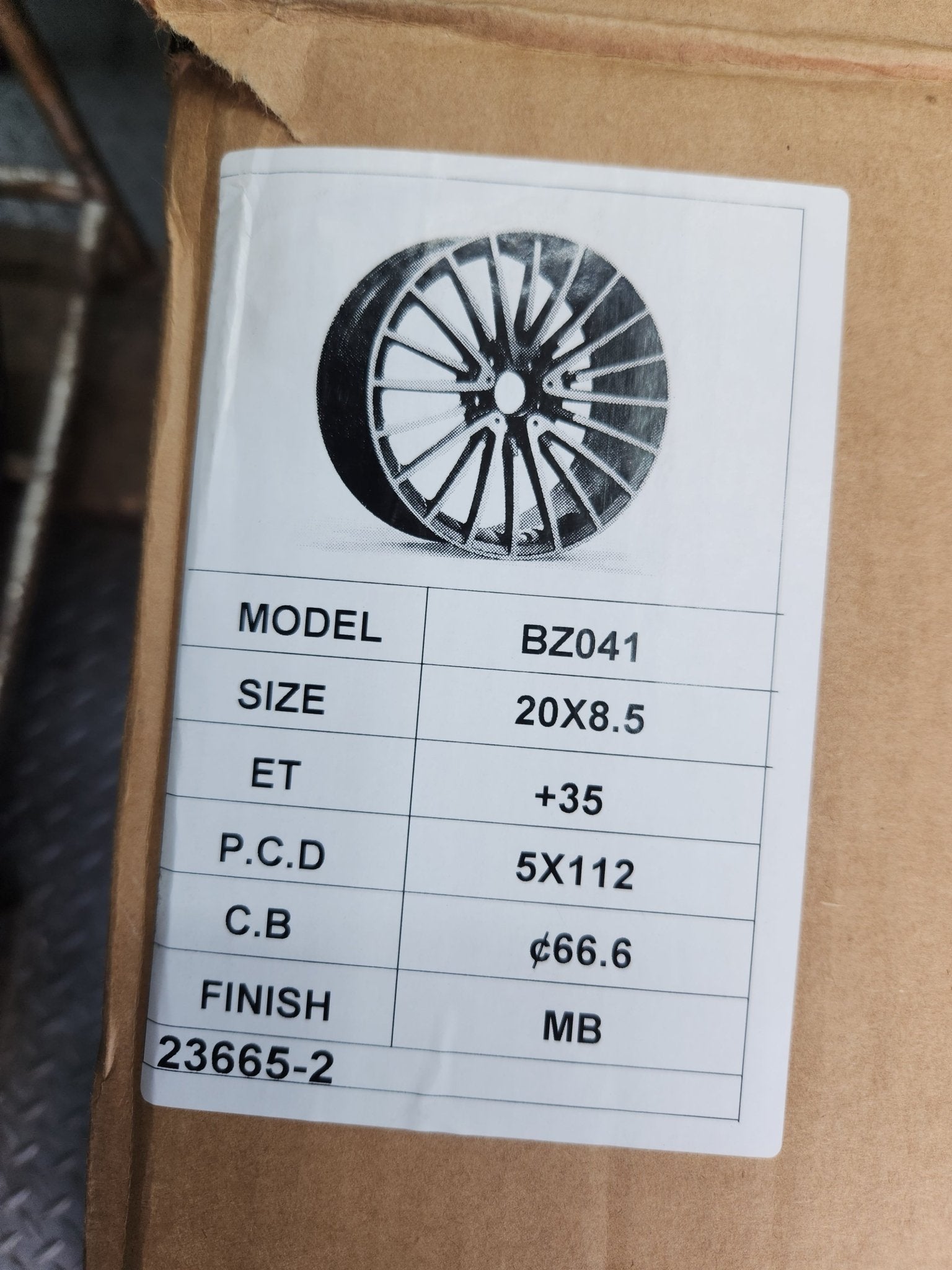 OE - 0235 20x8.5 5x112 GLOSS BLACK MACHINE FACE8 8x180 20 - Gun Hill Tire House (WTW - WHOLESALE TIRES & WHEELS)