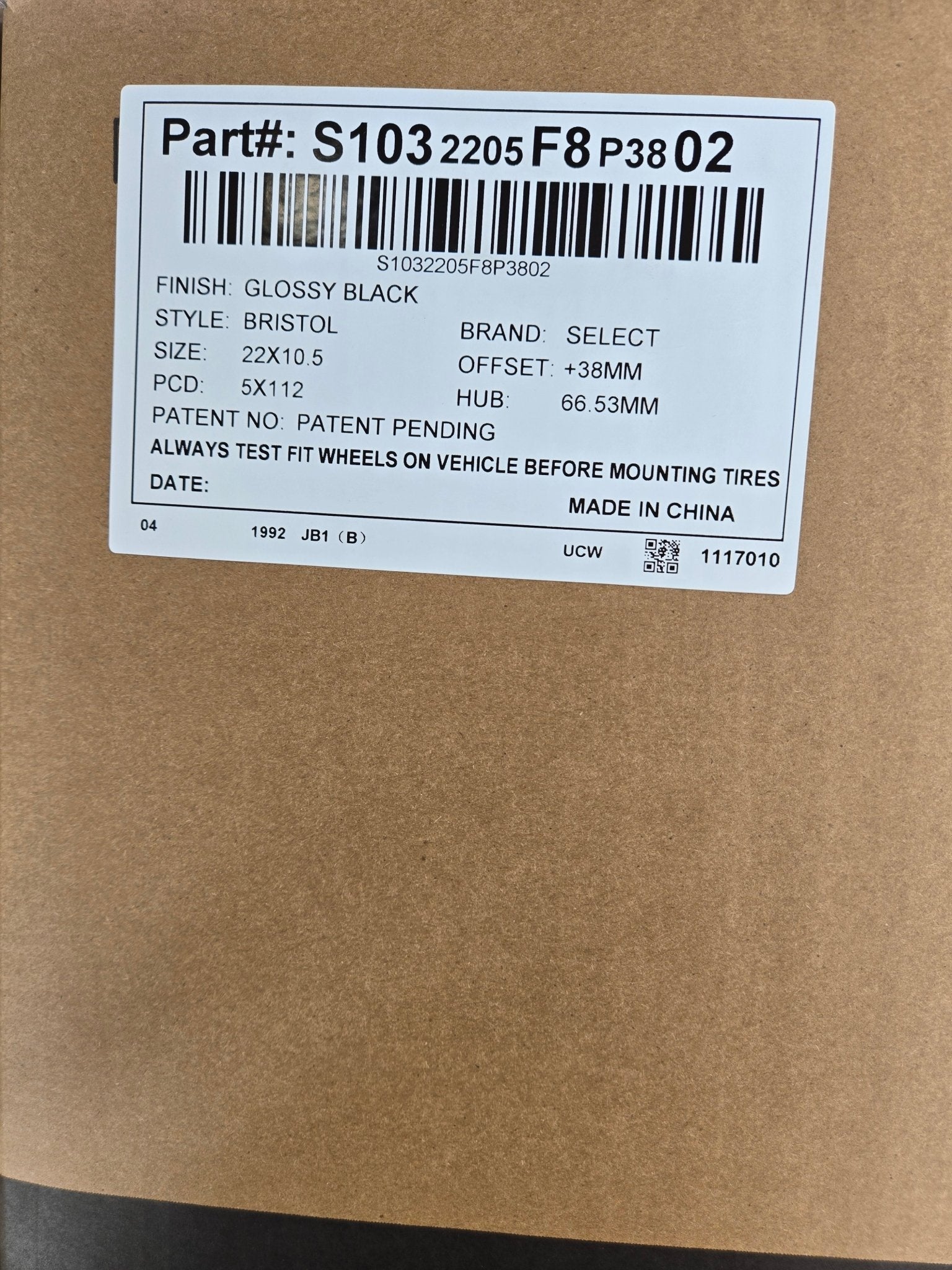 ARENA BRISTOL 22x10.5 5x112 GLOSS BLACK - Gun Hill Tire House (WTW - WHOLESALE TIRES & WHEELS)