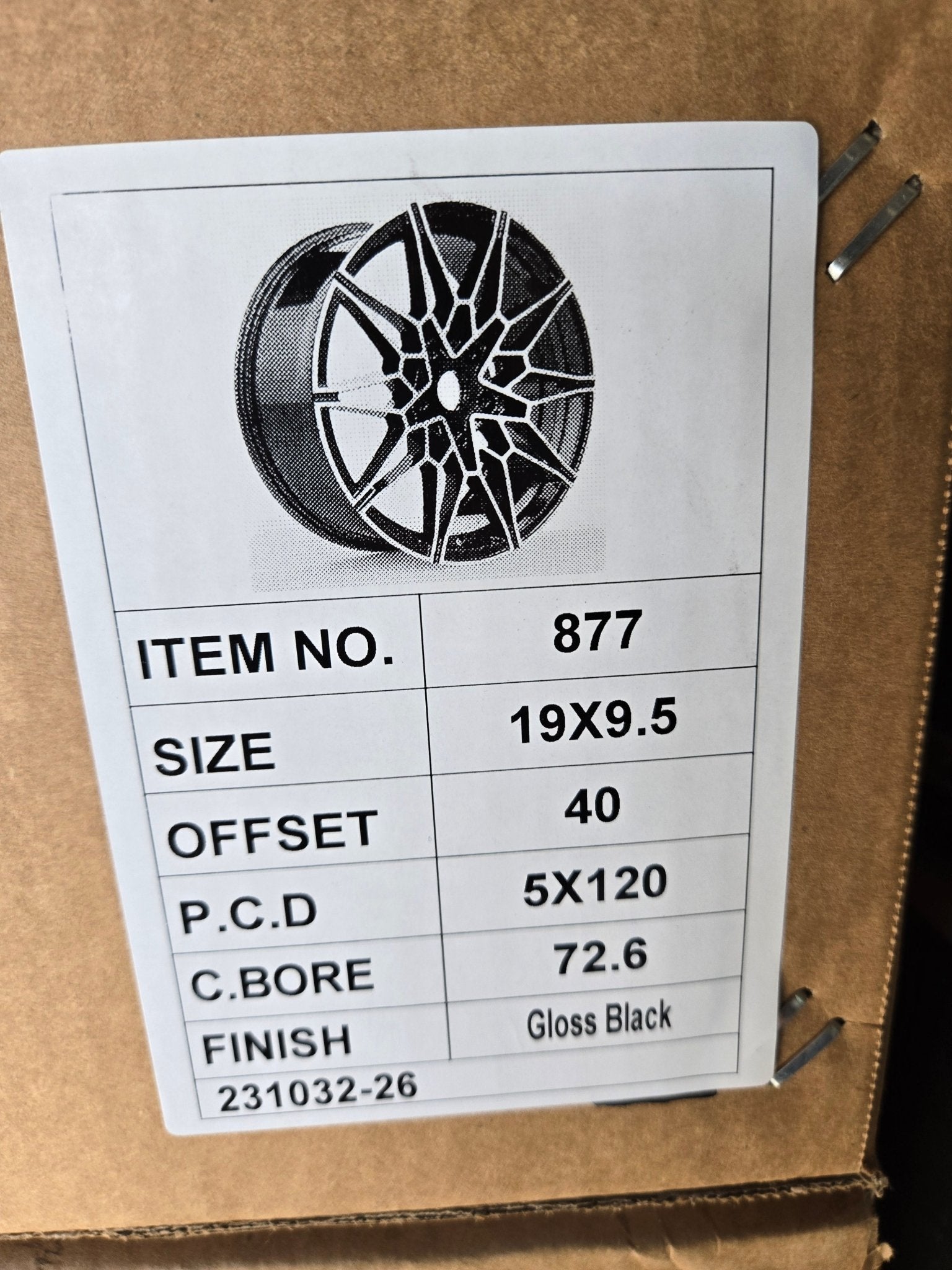 PW - TP10 877 WHEELS 19x9.5 5X120 PIANO BLACK - Gun Hill Tire House (WTW - WHOLESALE TIRES & WHEELS)