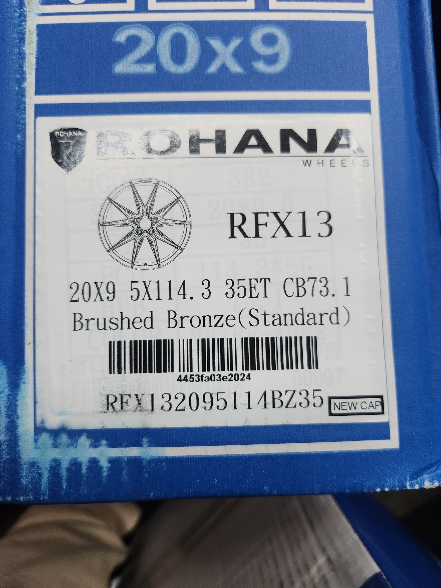 ROHANA RFX13 20x9.0 5x114.3 BRUSHED BRONZE - Gun Hill Tire House (WTW - WHOLESALE TIRES & WHEELS)