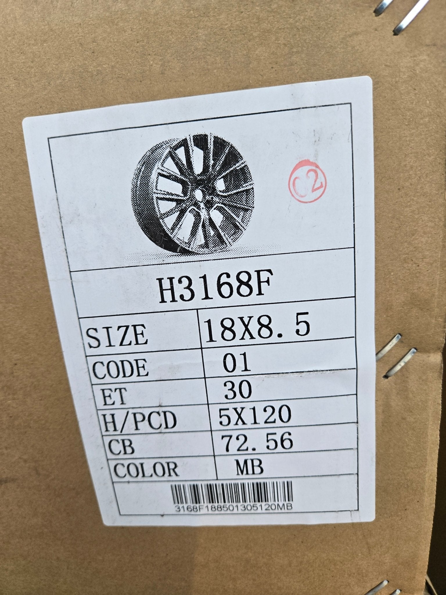 H3168 817M STYLE 18x8.5 5x120 BLACK MACHINED FACE - Gun Hill Tire House (WTW - WHOLESALE TIRES & WHEELS)