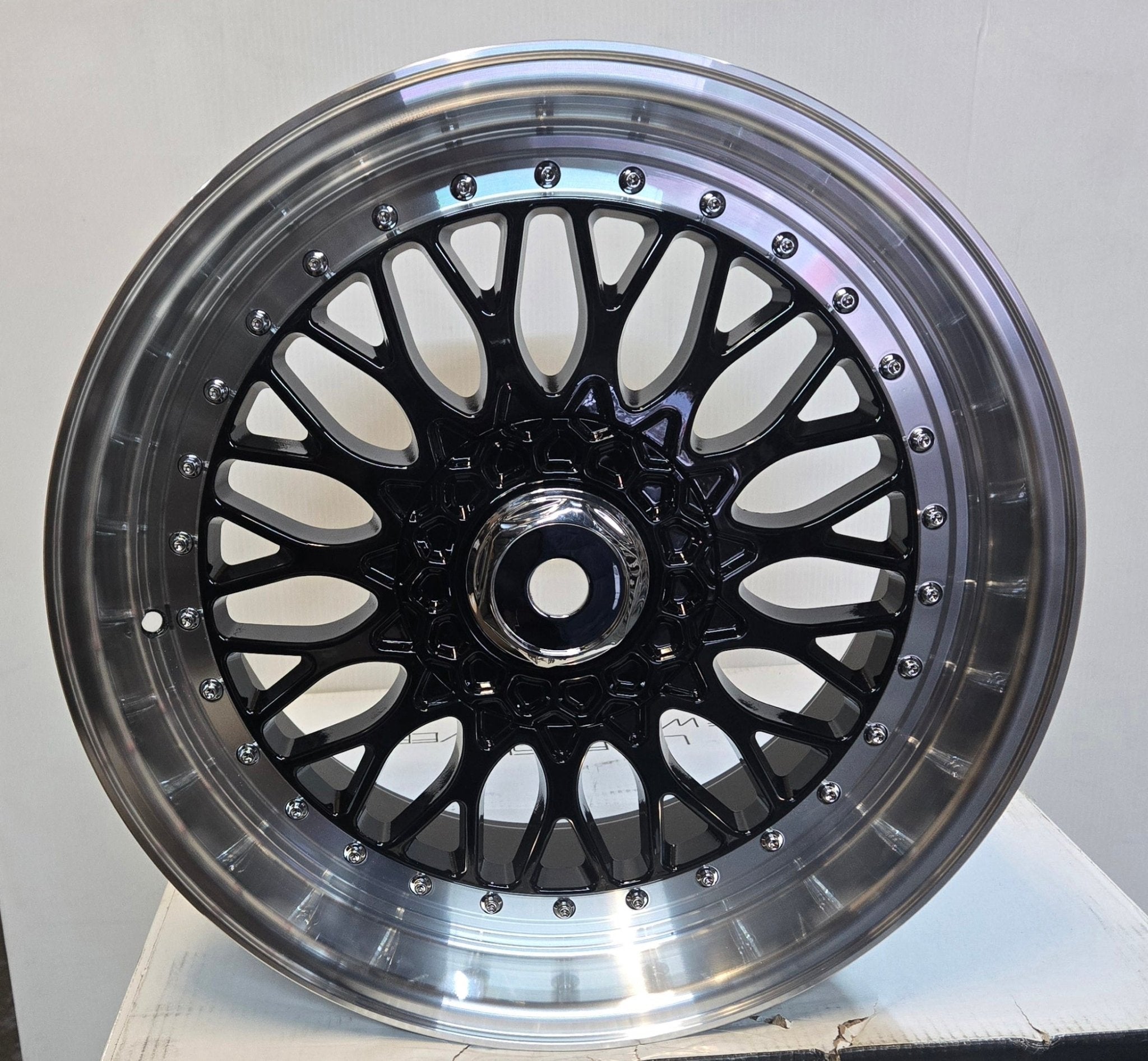 RBM1 19X9.5 5X114.3 GLOSS BLACK MACHINED LIP - Gun Hill Tire House (WTW - WHOLESALE TIRES & WHEELS)