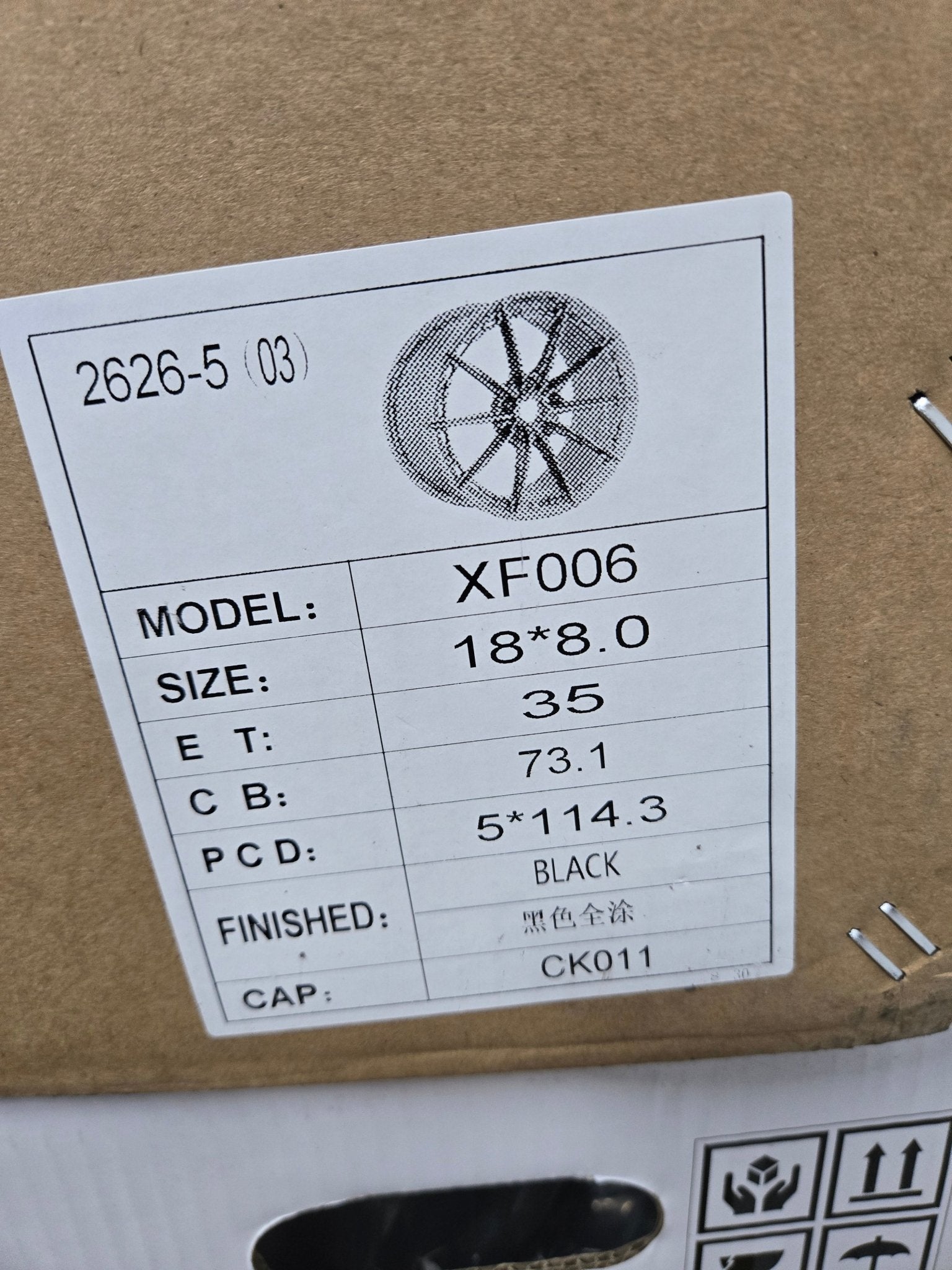 W169 18X8.0 5X114.3 GLOSS BLACK - Gun Hill Tire House (WTW - WHOLESALE TIRES & WHEELS)