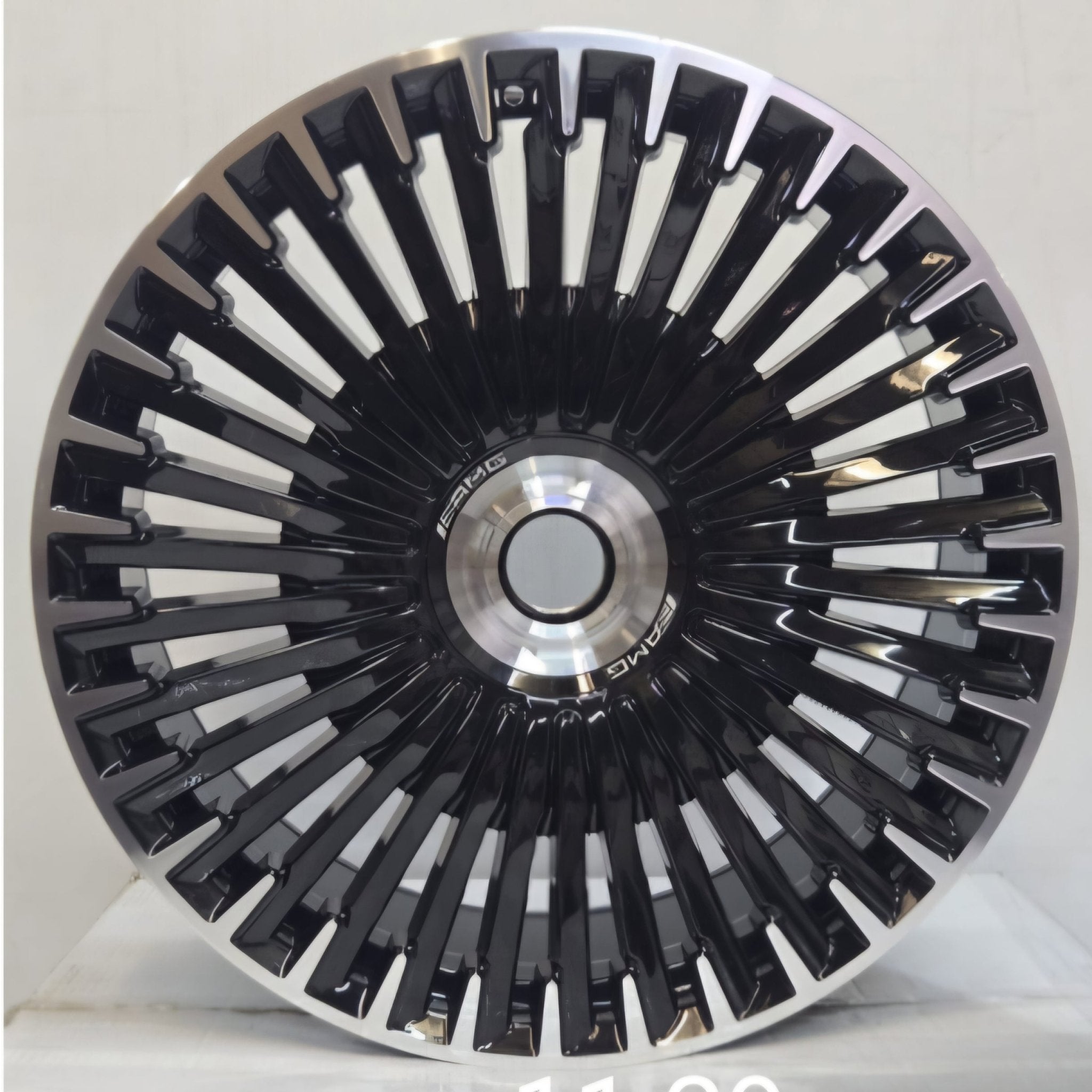 H3286F 22X9.5 5X112 BLACK MACHINED FACE - Gun Hill Tire House (WTW - WHOLESALE TIRES & WHEELS)