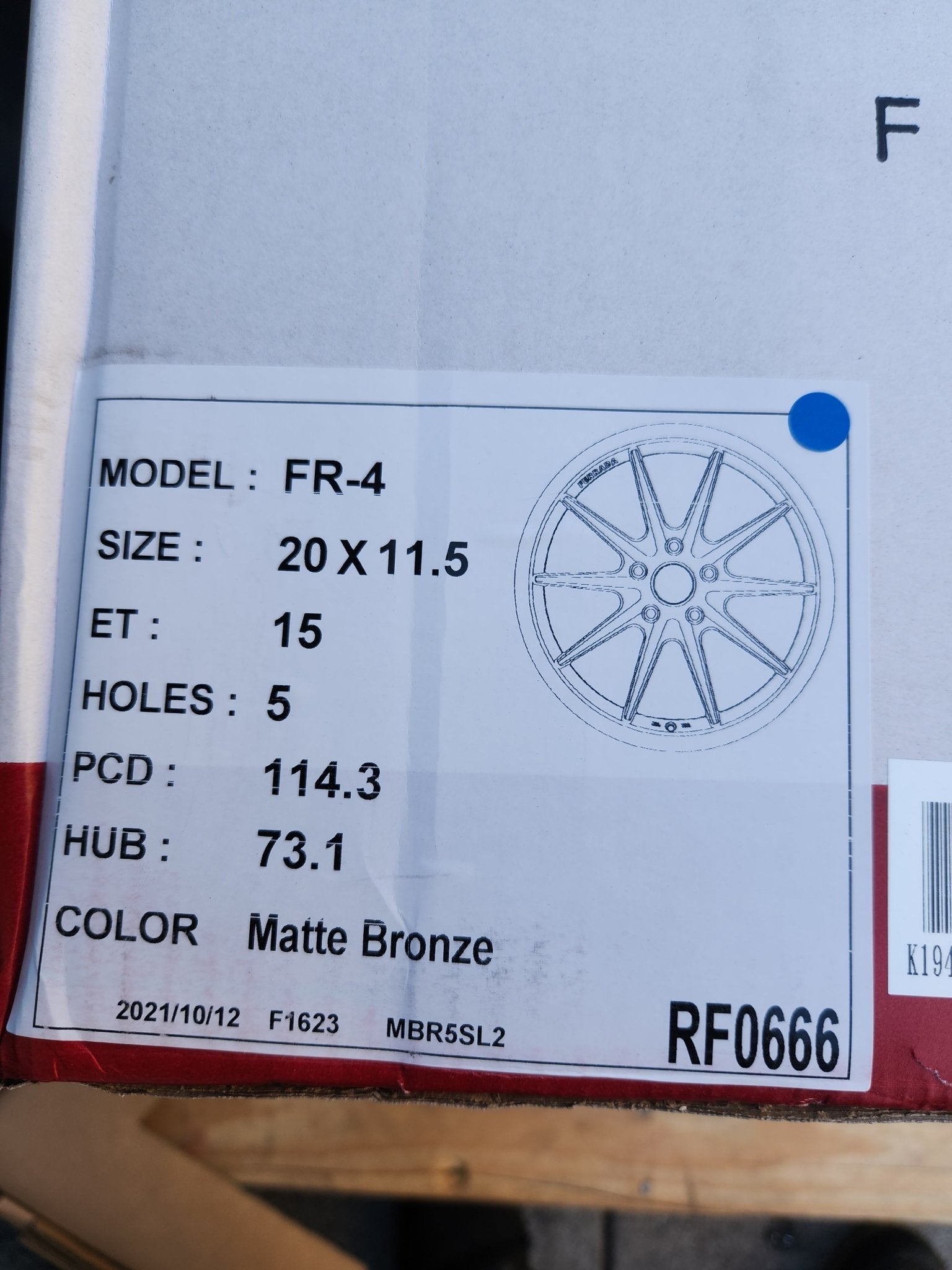 FERRADA FR4 20x11.5 5x114.3 ET15 CB 73.1mm MATTE BRONZE GLOSS BLACK LIP - Gun Hill Tire House (WTW - WHOLESALE TIRES & WHEELS)