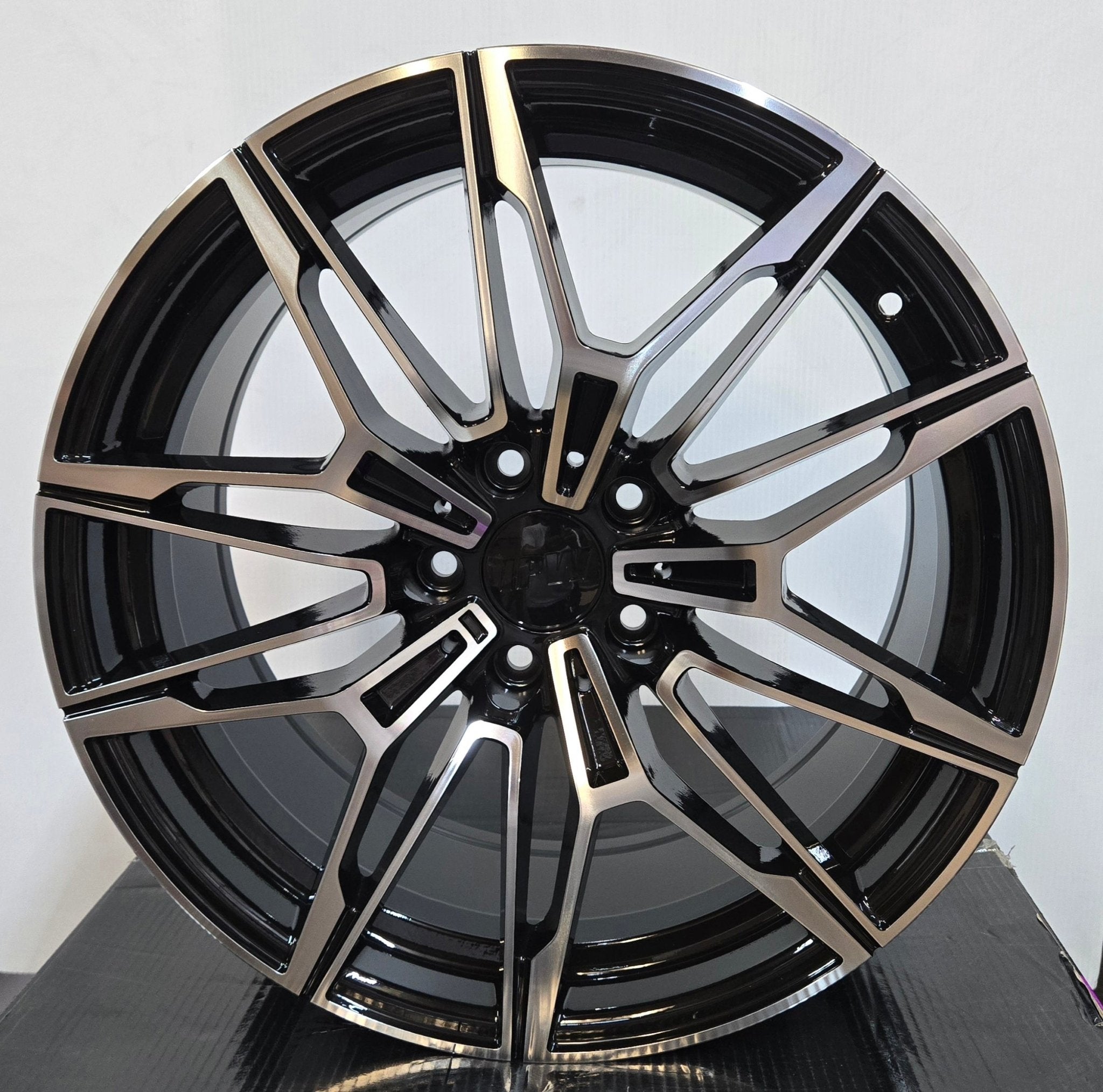 W714 19X9.0 5X120 PIANO BLACK MACHINED - Gun Hill Tire House (WTW - WHOLESALE TIRES & WHEELS)