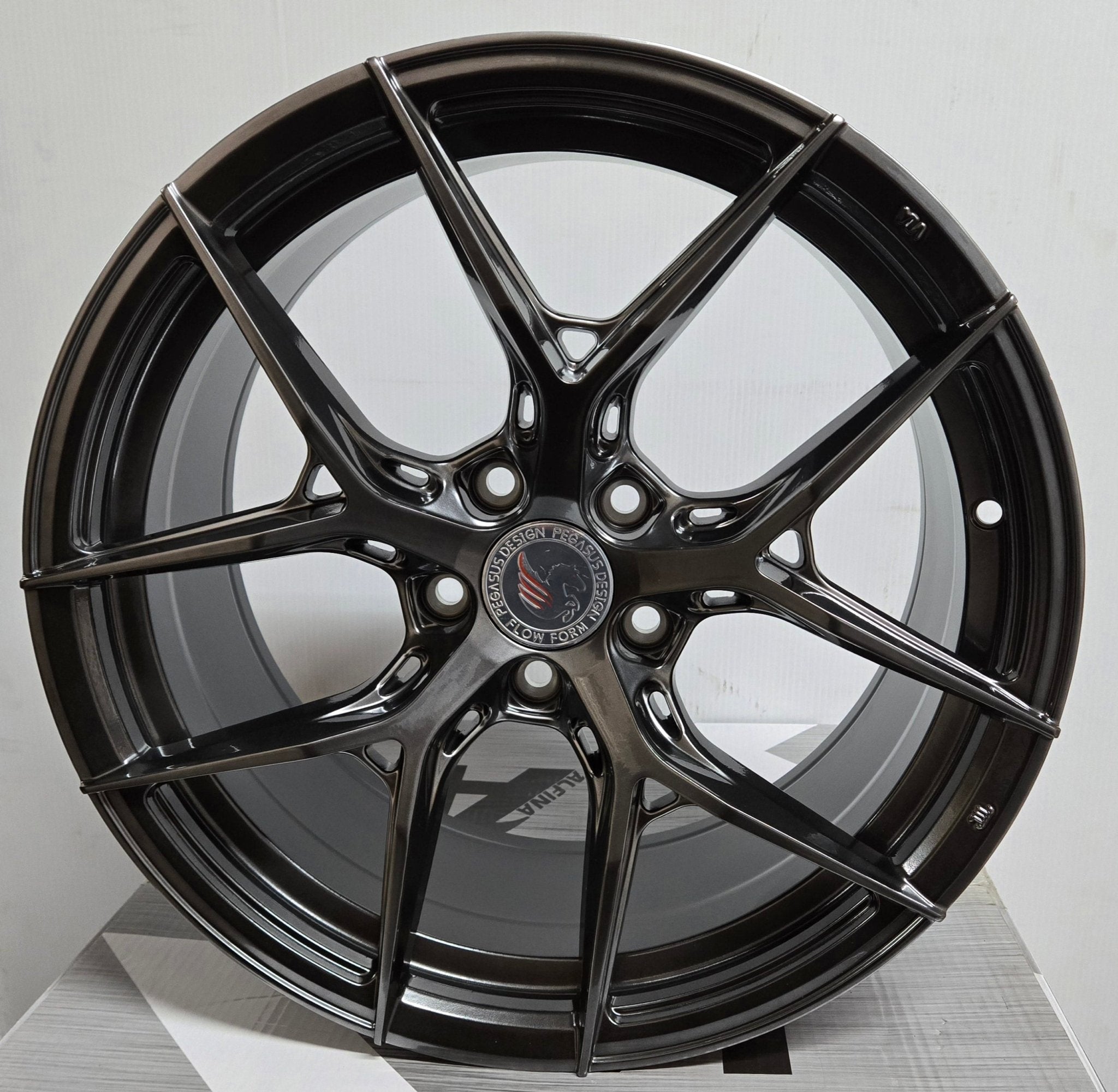 PEGASUS FF60 18x8.5 5x112 / 5x114.3 HYPER BLACK - Gun Hill Tire House (WTW - WHOLESALE TIRES & WHEELS)