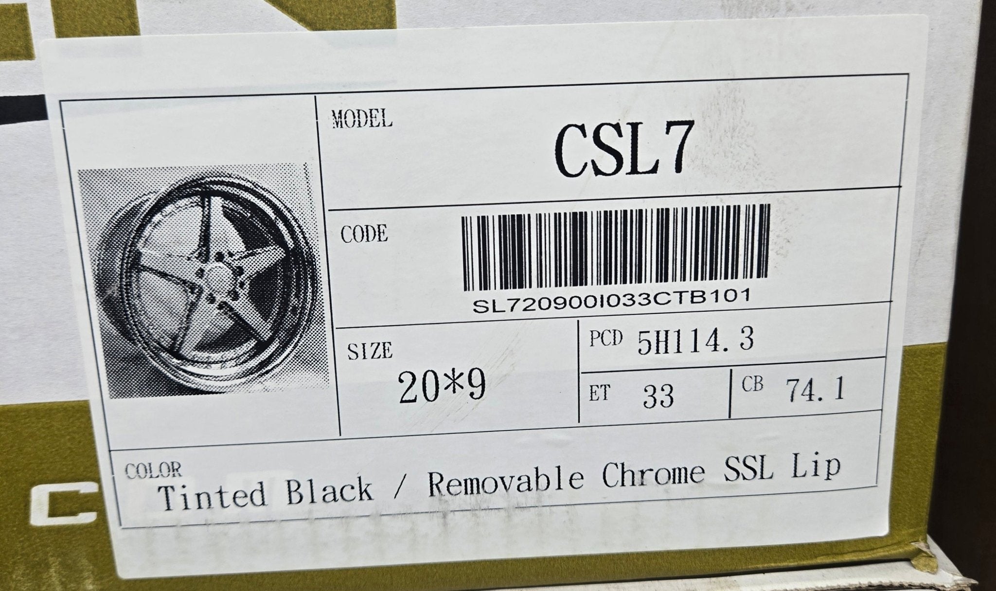 RENNEN CSL7 20X9.0 5X114.3 TINTED BLACK - Gun Hill Tire House (WTW - WHOLESALE TIRES & WHEELS)
