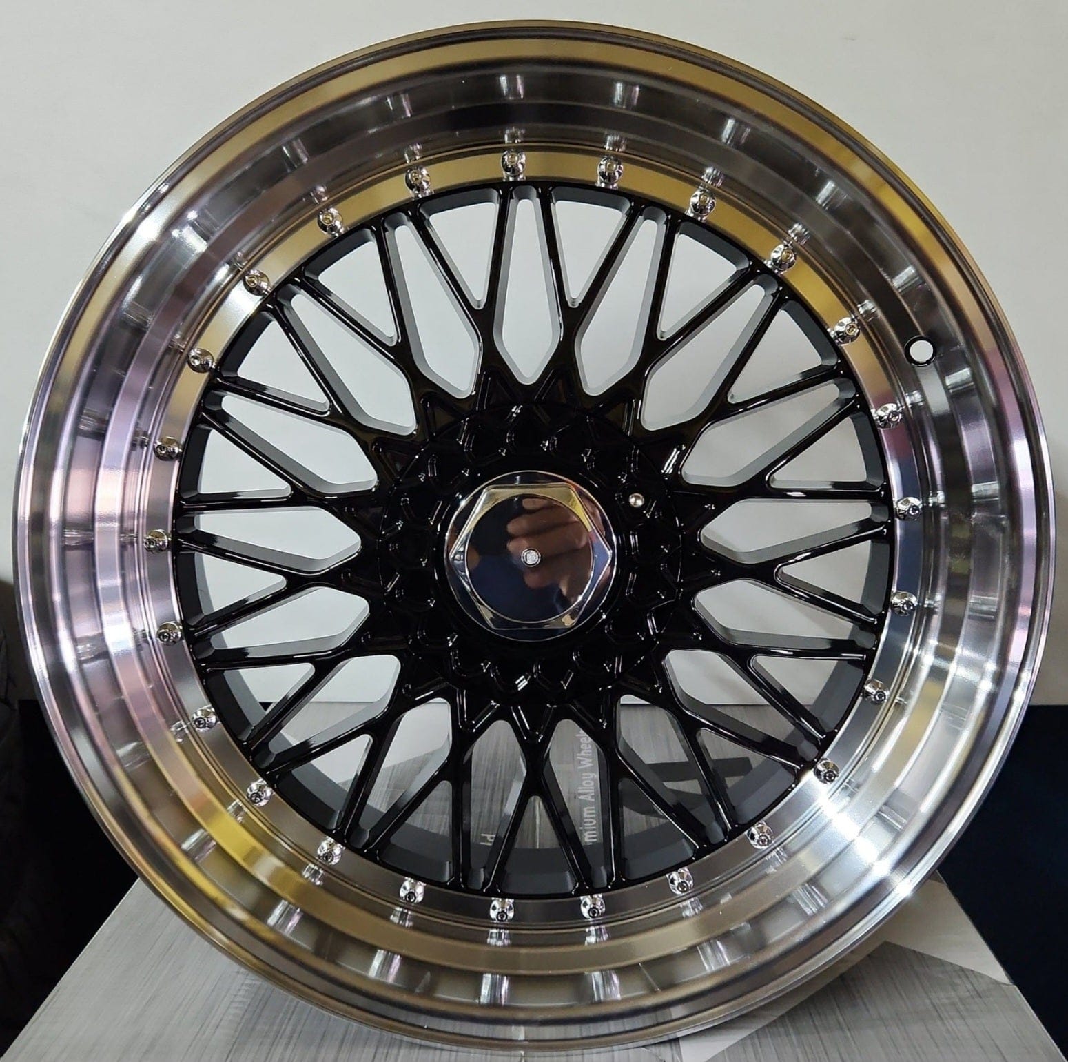W881 17X7.5 4X100 5X100 BLACK MACHINED FACE - Gun Hill Tire House (WTW - WHOLESALE TIRES & WHEELS)
