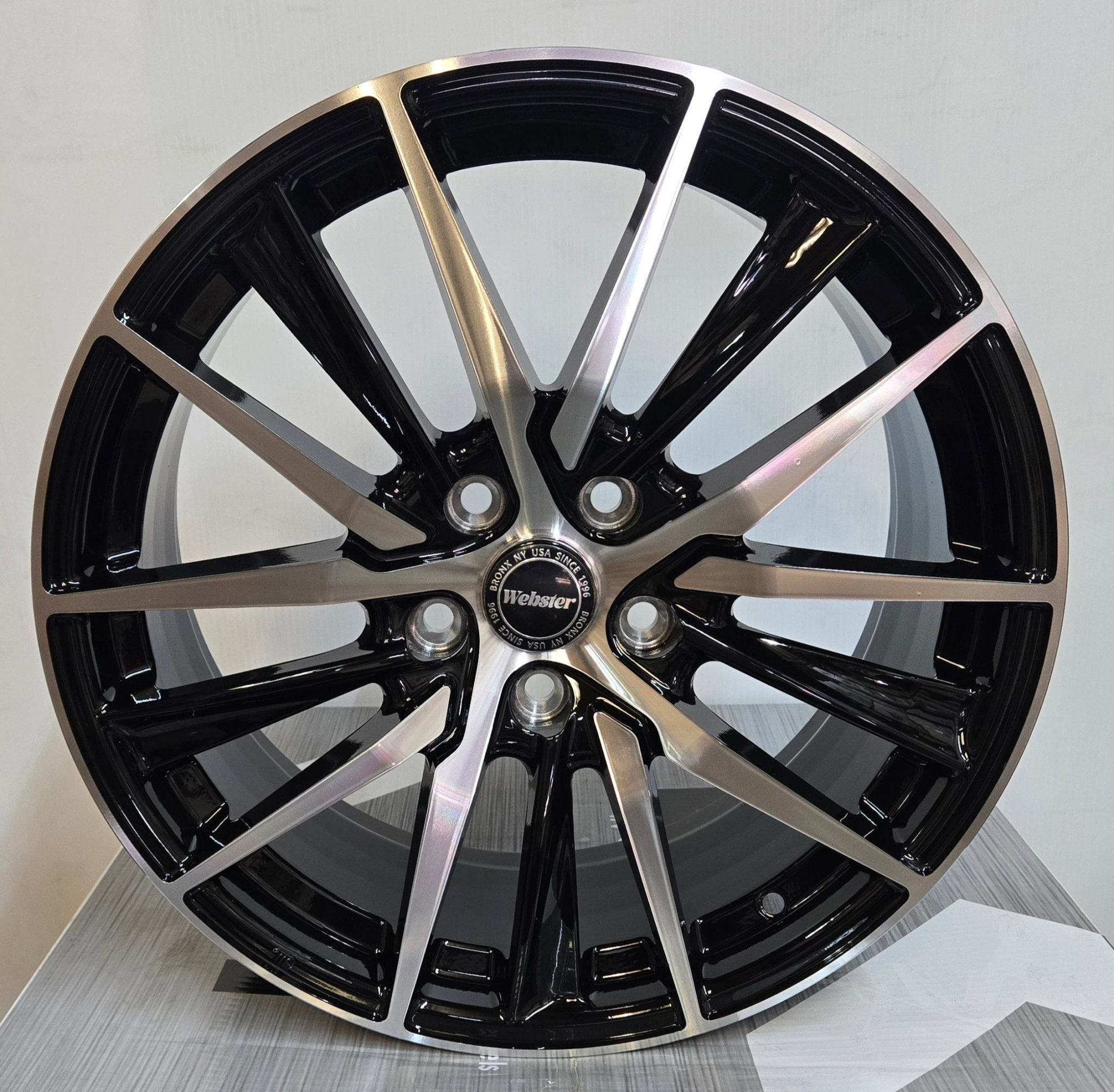 H893F 17X7.5 5X114.3 BLACK MACHINED FACE - Gun Hill Tire House (WTW - WHOLESALE TIRES & WHEELS)