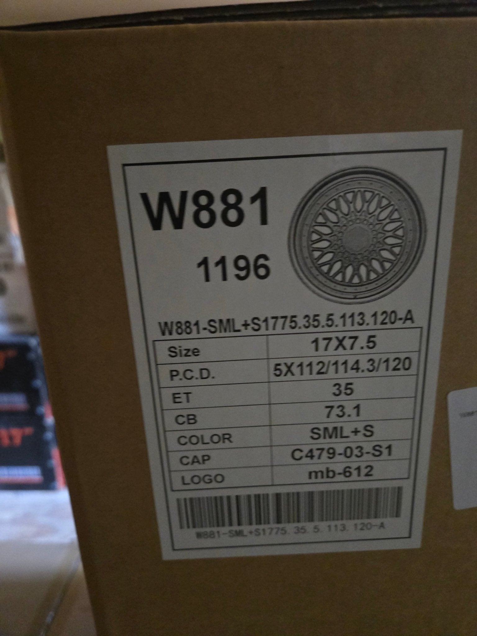 W881 17x7.5 5x112 / 5X114.3 / 5x120 BMF SILVER RIVETS - Gun Hill Tire House (WTW - WHOLESALE TIRES & WHEELS)
