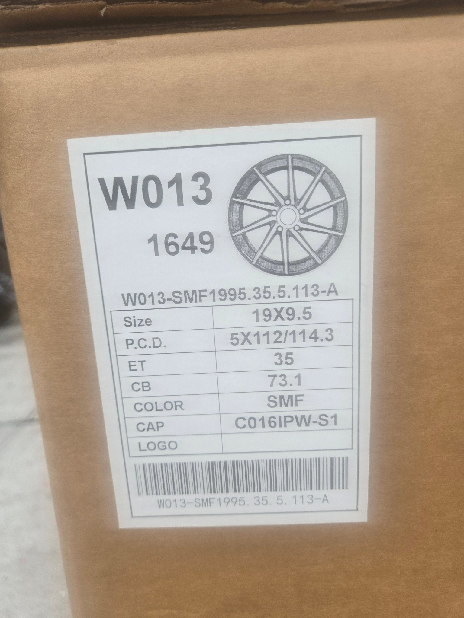 W013 19x9.5 5X112 5x114.3 SILVER MACHINED FACE - Gun Hill Tire House (WTW - WHOLESALE TIRES & WHEELS)