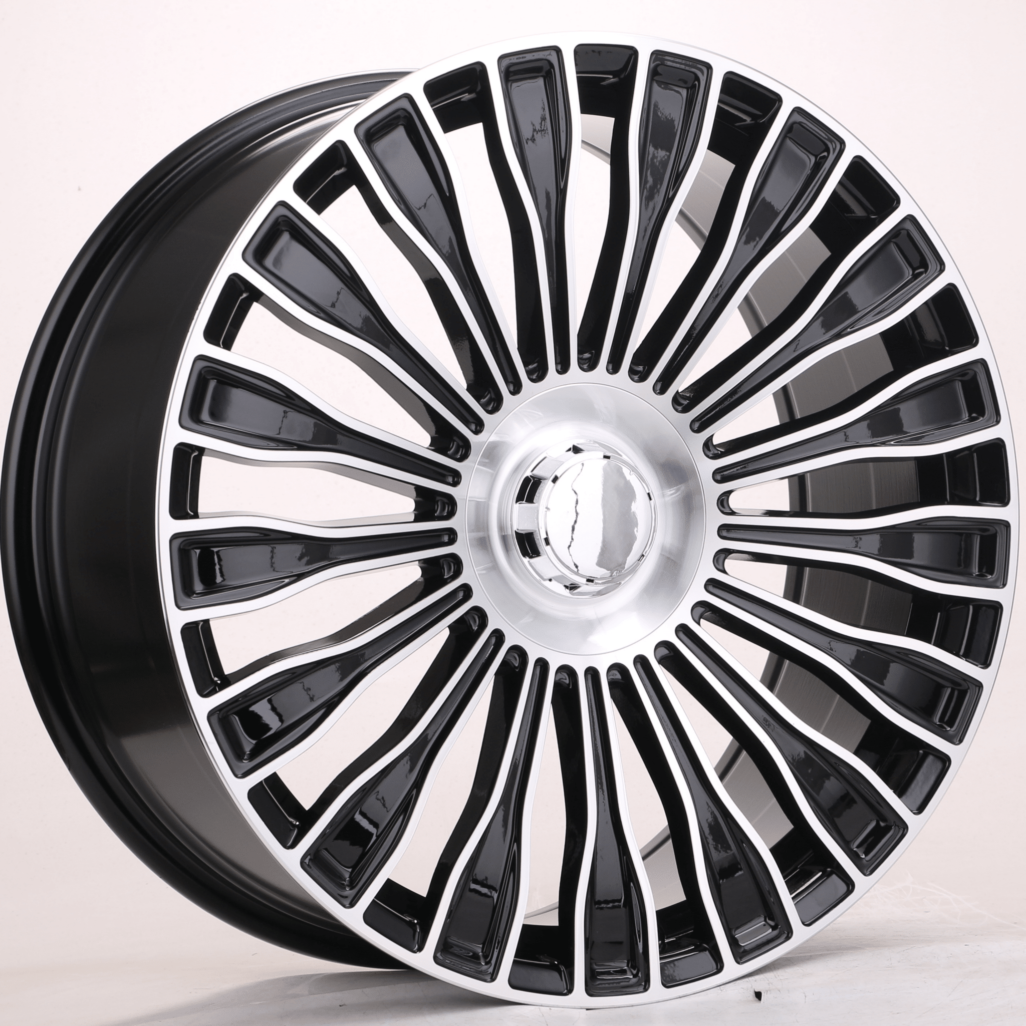 OE - 313 20X8.5 5X112 PIANO BLACK MACHINED FACE - Gun Hill Tire House (WTW - WHOLESALE TIRES & WHEELS)
