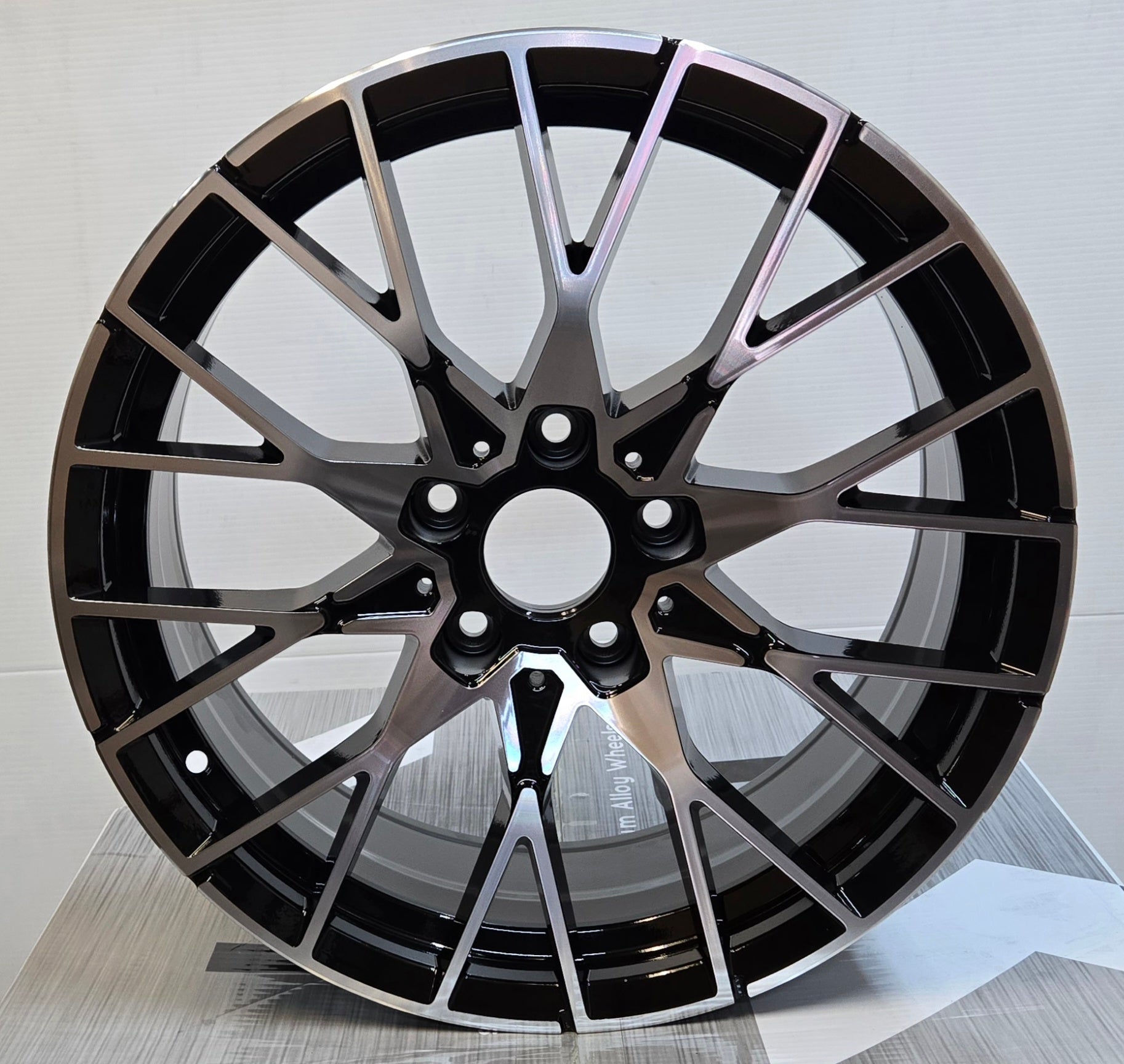 REW0358 788M STYLE 18x8.0 5x120 GLOSS BLACK MACHINED FACE - Gun Hill Tire House (WTW - WHOLESALE TIRES & WHEELS)