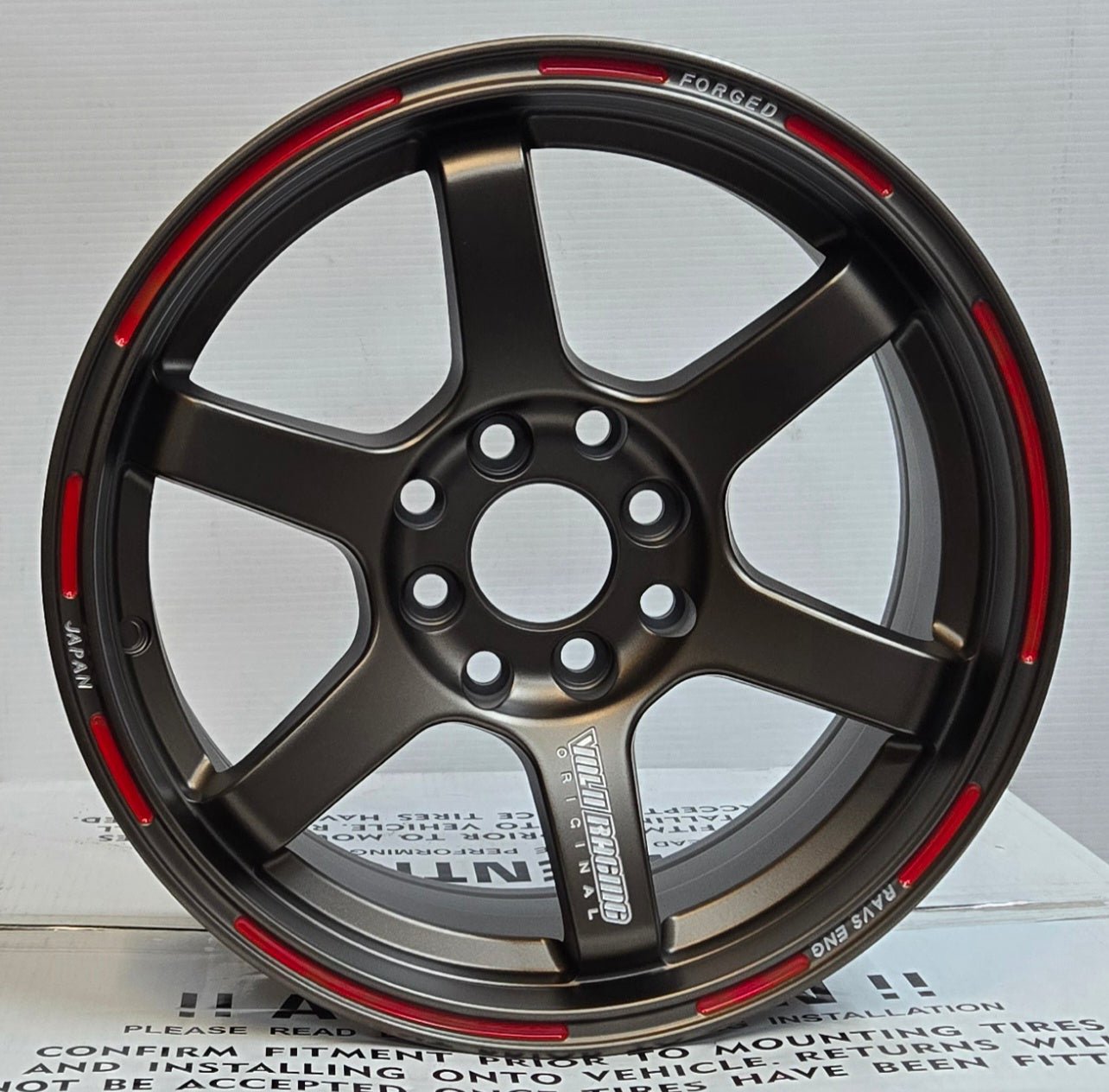 NISOSHI NS231 TE37 - REP 15x7.0 4x100 / 4x114.3 MATTE BRONZE RED LIP - Gun Hill Tire House (WTW - WHOLESALE TIRES & WHEELS)