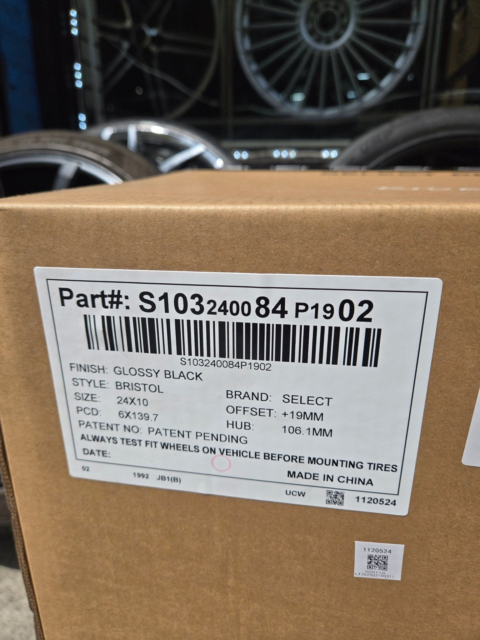 ARENA BRISTOL S103 24x10 6x139.7 GLOSS BLACK - Gun Hill Tire House (WTW - WHOLESALE TIRES & WHEELS)