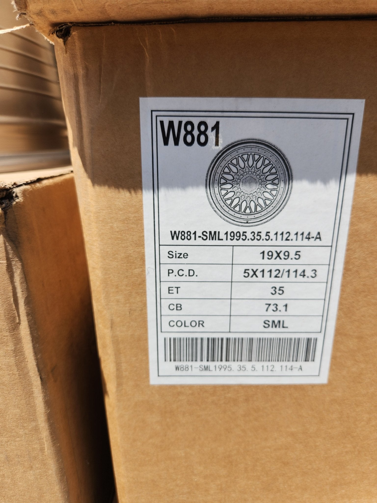 W881 WHEELS 19X9.5 5x112 / 5x114.3 SILVER MACHINED LIP - Gun Hill Tire House (WTW - WHOLESALE TIRES & WHEELS)