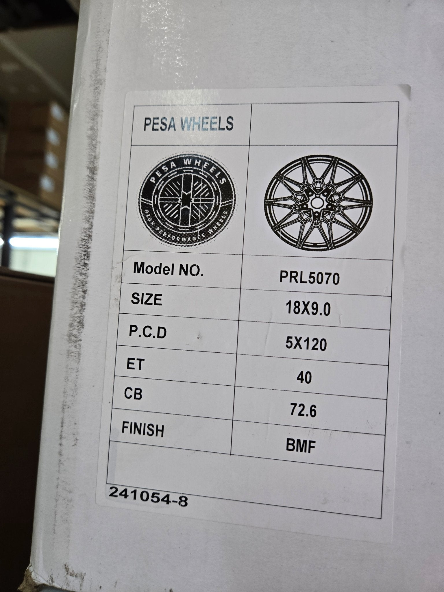 OE - 0293 18X9.0 5X120 PIANO BLACK MACHINED FACE - Gun Hill Tire House (WTW - WHOLESALE TIRES & WHEELS)