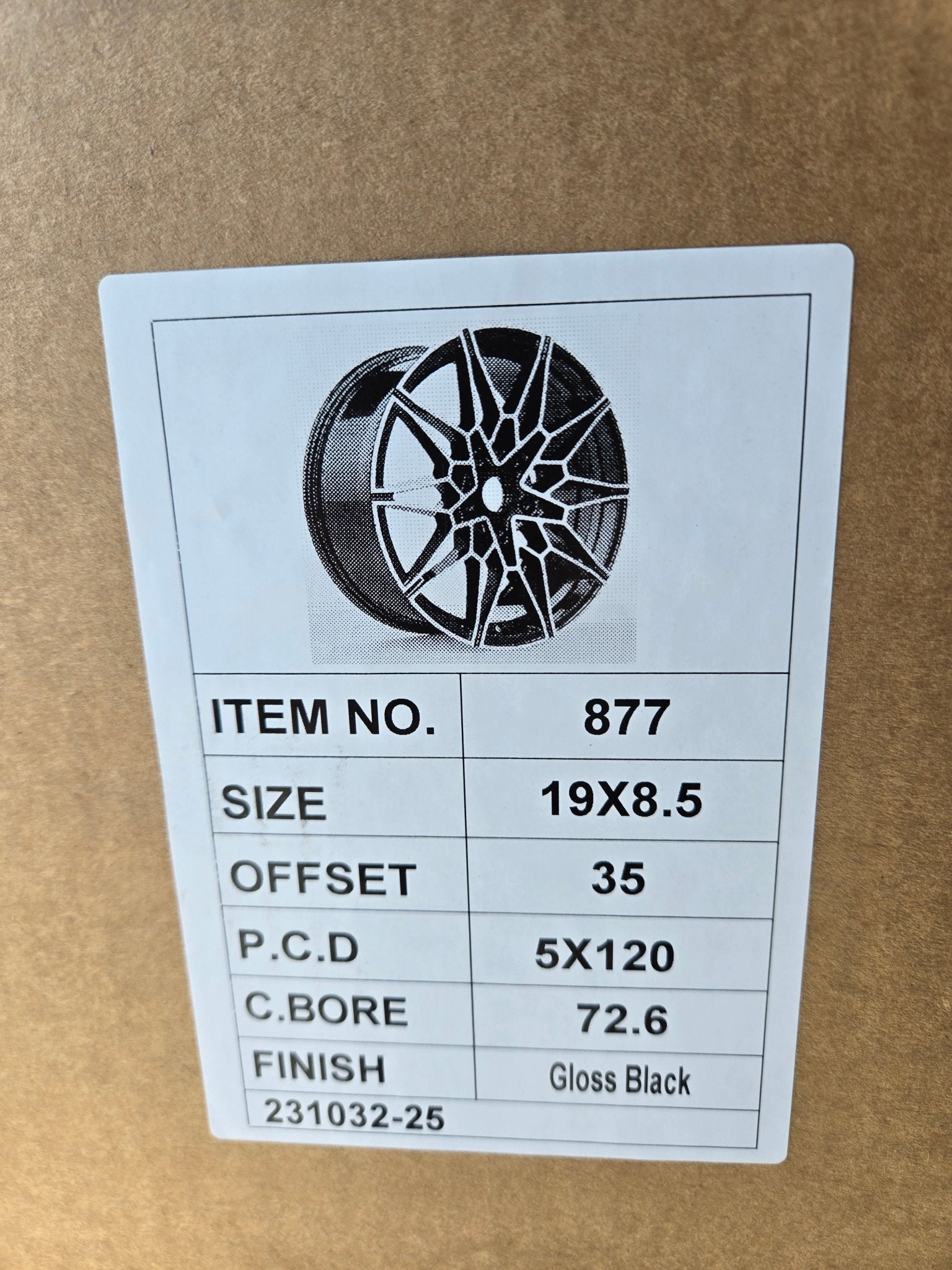 PW - TP10 877 WHEELS 19x8.5 5x120 PIANO BLACK - Gun Hill Tire House (WTW - WHOLESALE TIRES & WHEELS)