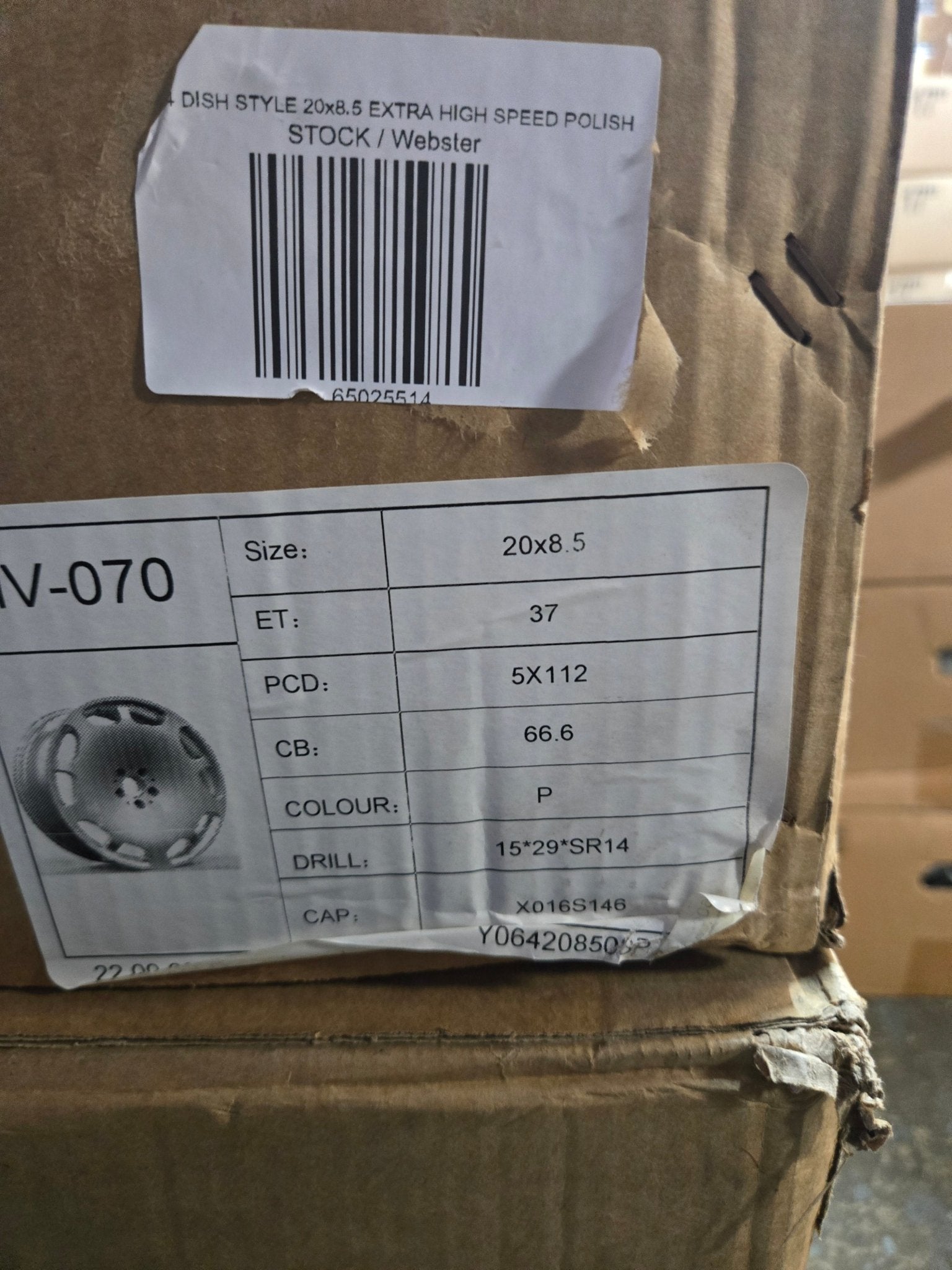 Y064 DISH STYLE 20x8.5 EXTRA HIGH SPEED POLISH - Gun Hill Tire House (WTW - WHOLESALE TIRES & WHEELS)