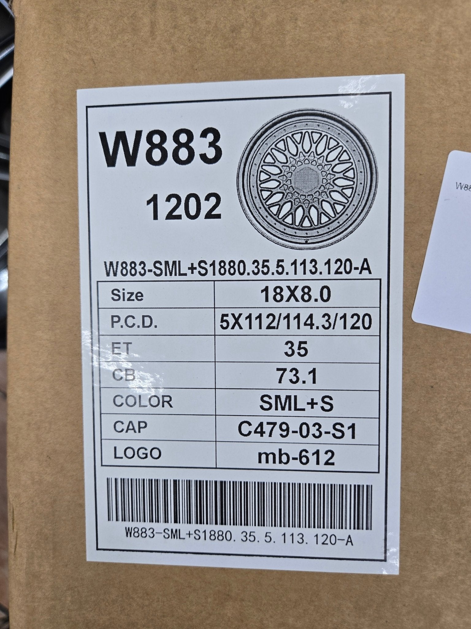 W883 18x8.0 5x112 / 5x114.3 5x120 SILVER MACHINED LIP - Gun Hill Tire House (WTW - WHOLESALE TIRES & WHEELS)