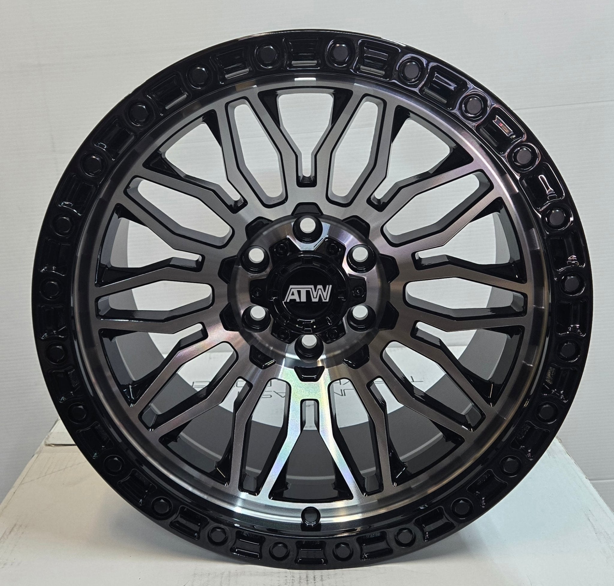 ATW NILE 17X9.0 6X120 BLACK MACHINED FACE - Gun Hill Tire House (WTW - WHOLESALE TIRES & WHEELS)