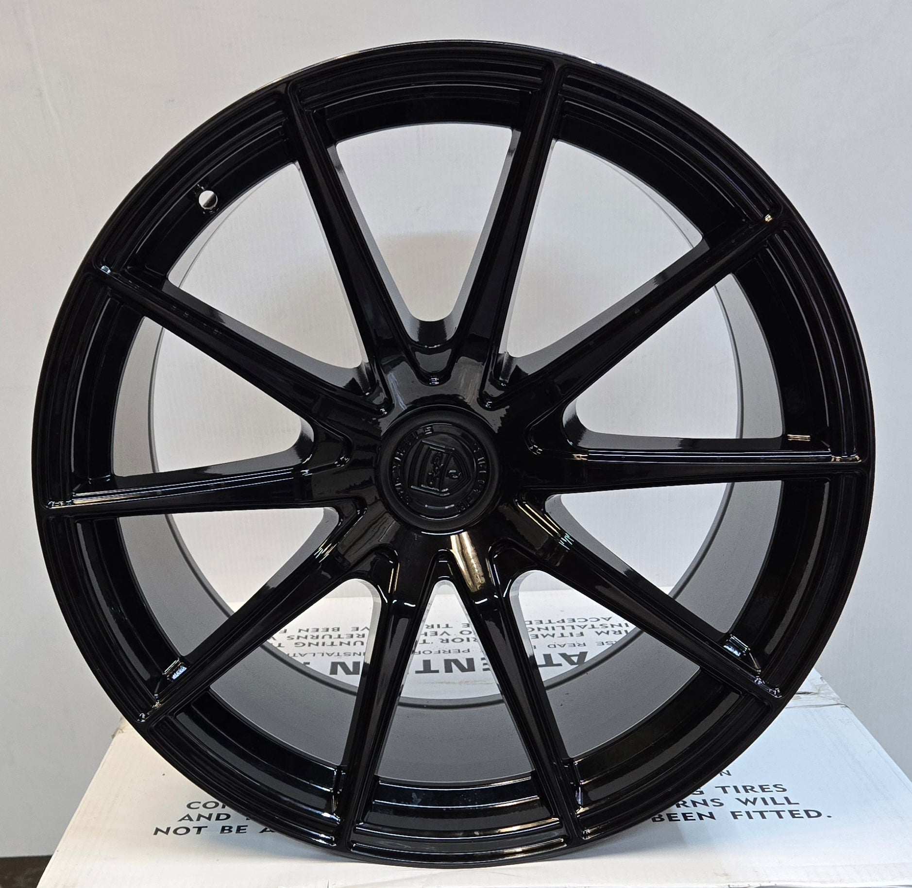 GWG HP4 19X10.0 BLANK GLOSS BLACK - Gun Hill Tire House (WTW - WHOLESALE TIRES & WHEELS)