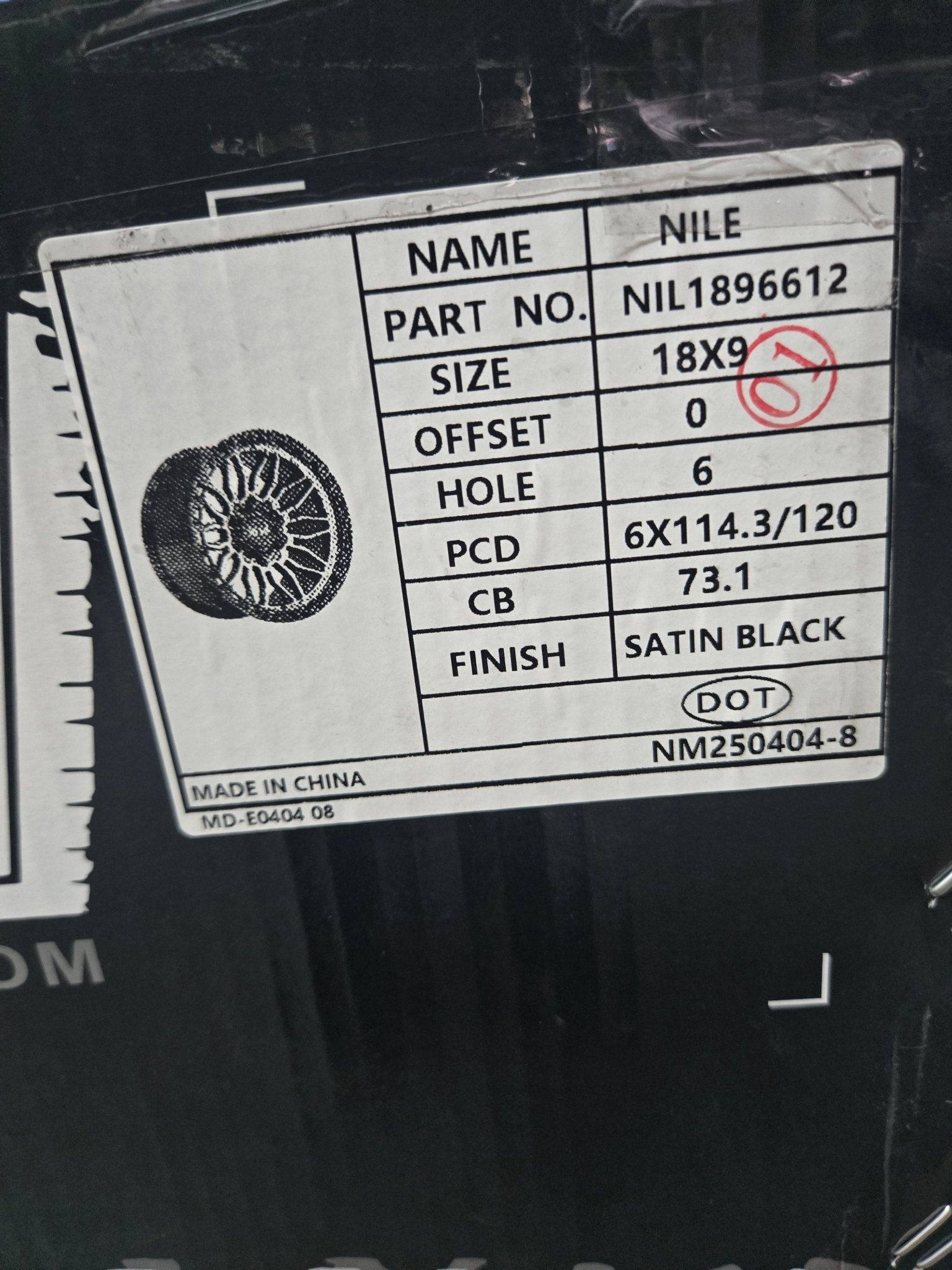 ATW NILE 18X9.0 6X114.3/120 SATIN BLACK - Gun Hill Tire House (WTW - WHOLESALE TIRES & WHEELS)