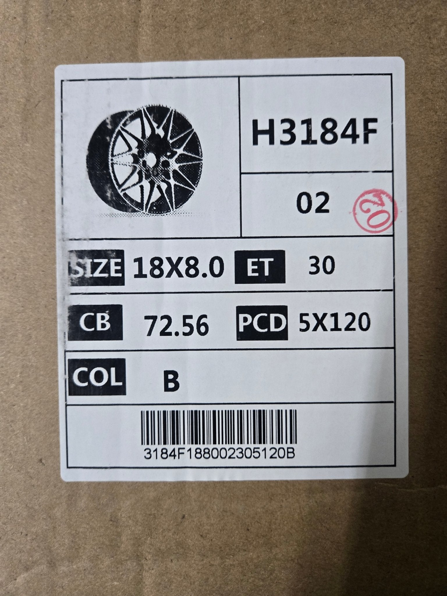 H3184F 666M STYLE 18X8.0 5X120 GLOSS BLACK - Gun Hill Tire House (WTW - WHOLESALE TIRES & WHEELS)