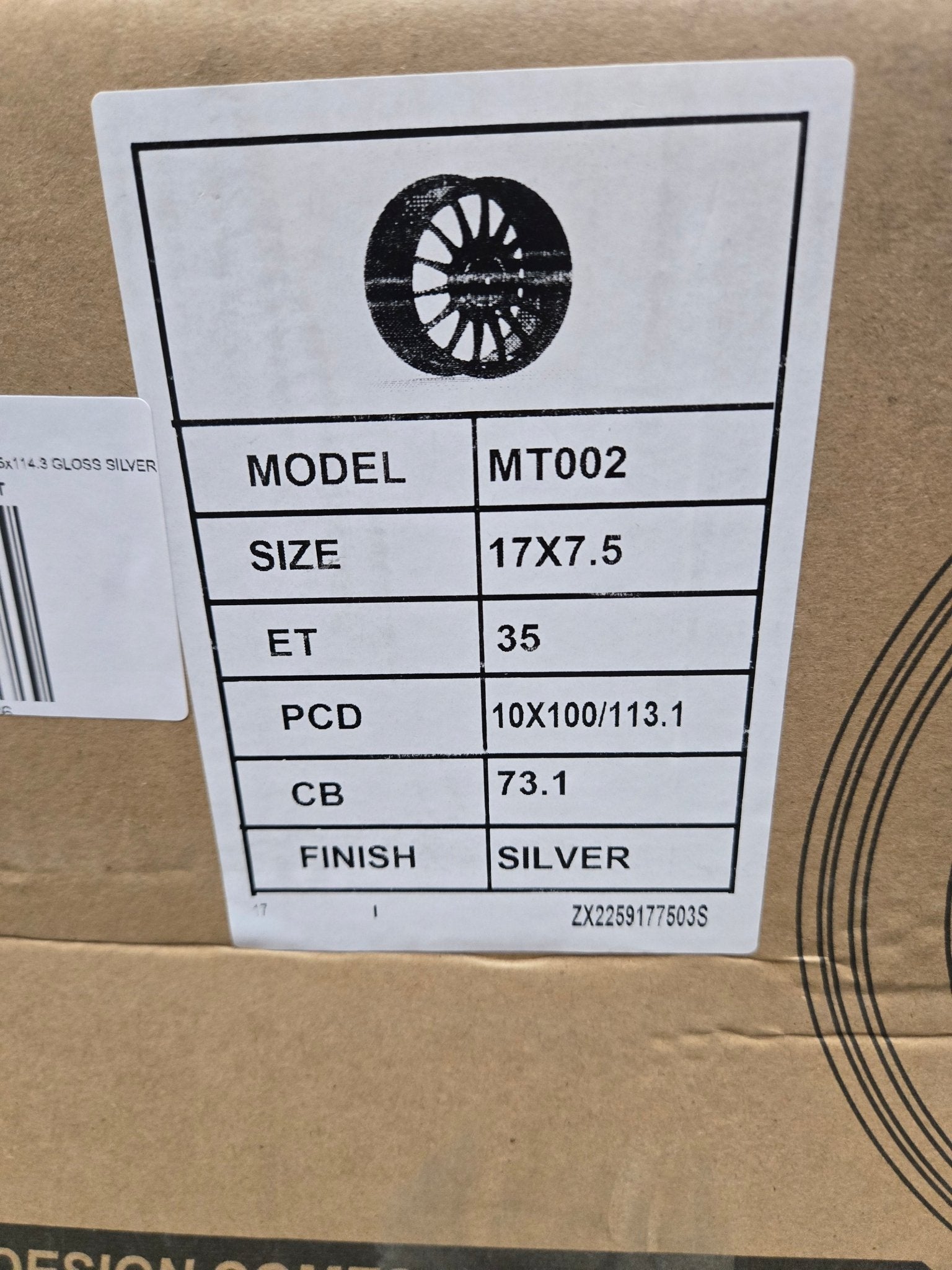 MT - 002 SUPERTORISMO - EVO REP 17x7.5 5x100 / 5x114.3 GLOSS SILVER - Gun Hill Tire House (WTW - WHOLESALE TIRES & WHEELS)