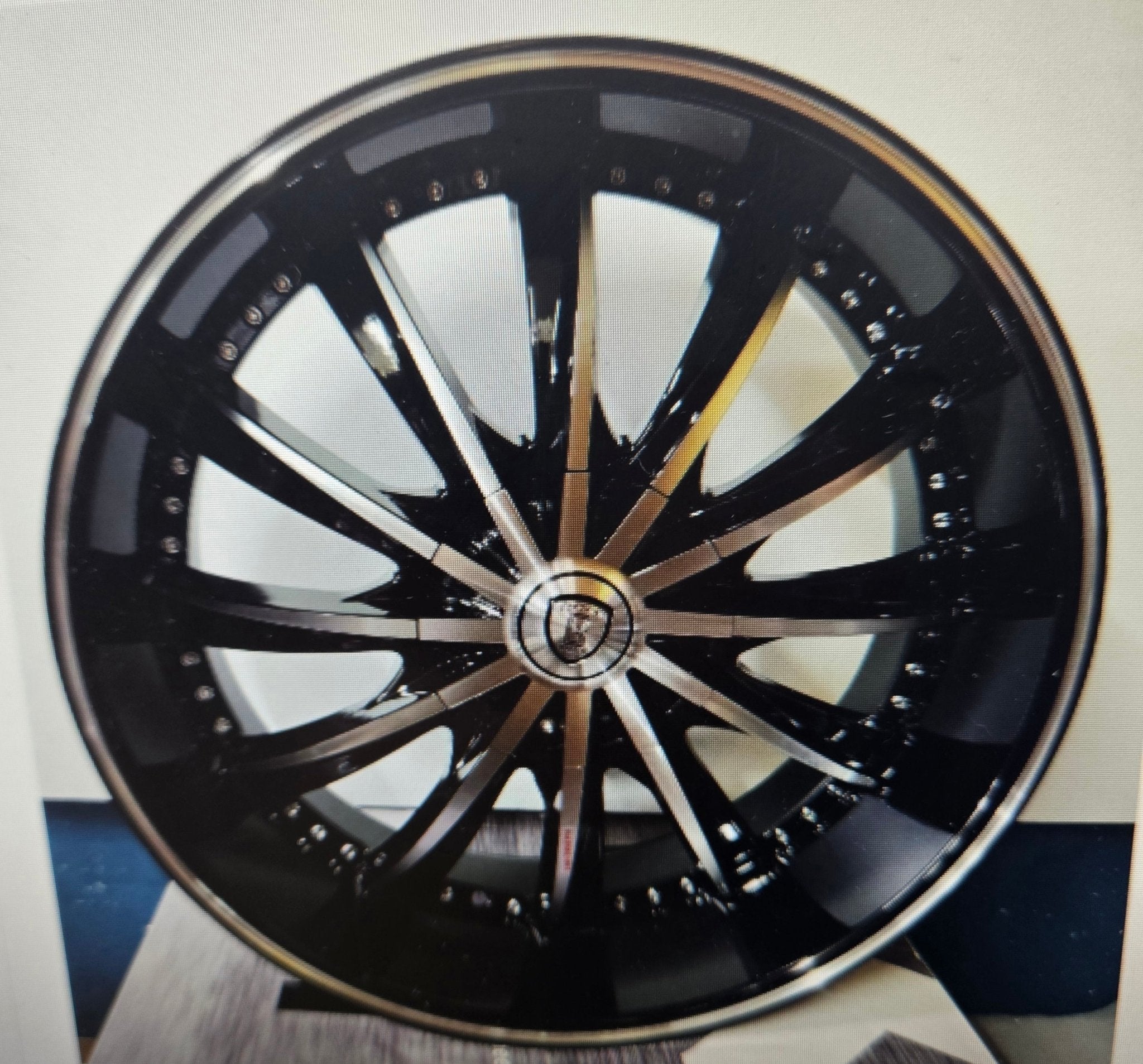 BORGHINI B19 20X8.5 5X108 5X114.3 BLACK MACHINED FACE - Gun Hill Tire House (WTW - WHOLESALE TIRES & WHEELS)