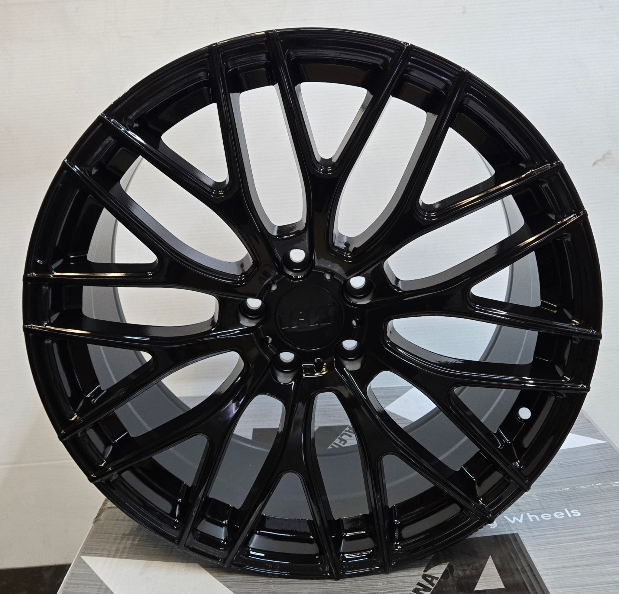 W008 19X8.5 5X112/114.3 GLOSS BLACK - Gun Hill Tire House (WTW - WHOLESALE TIRES & WHEELS)