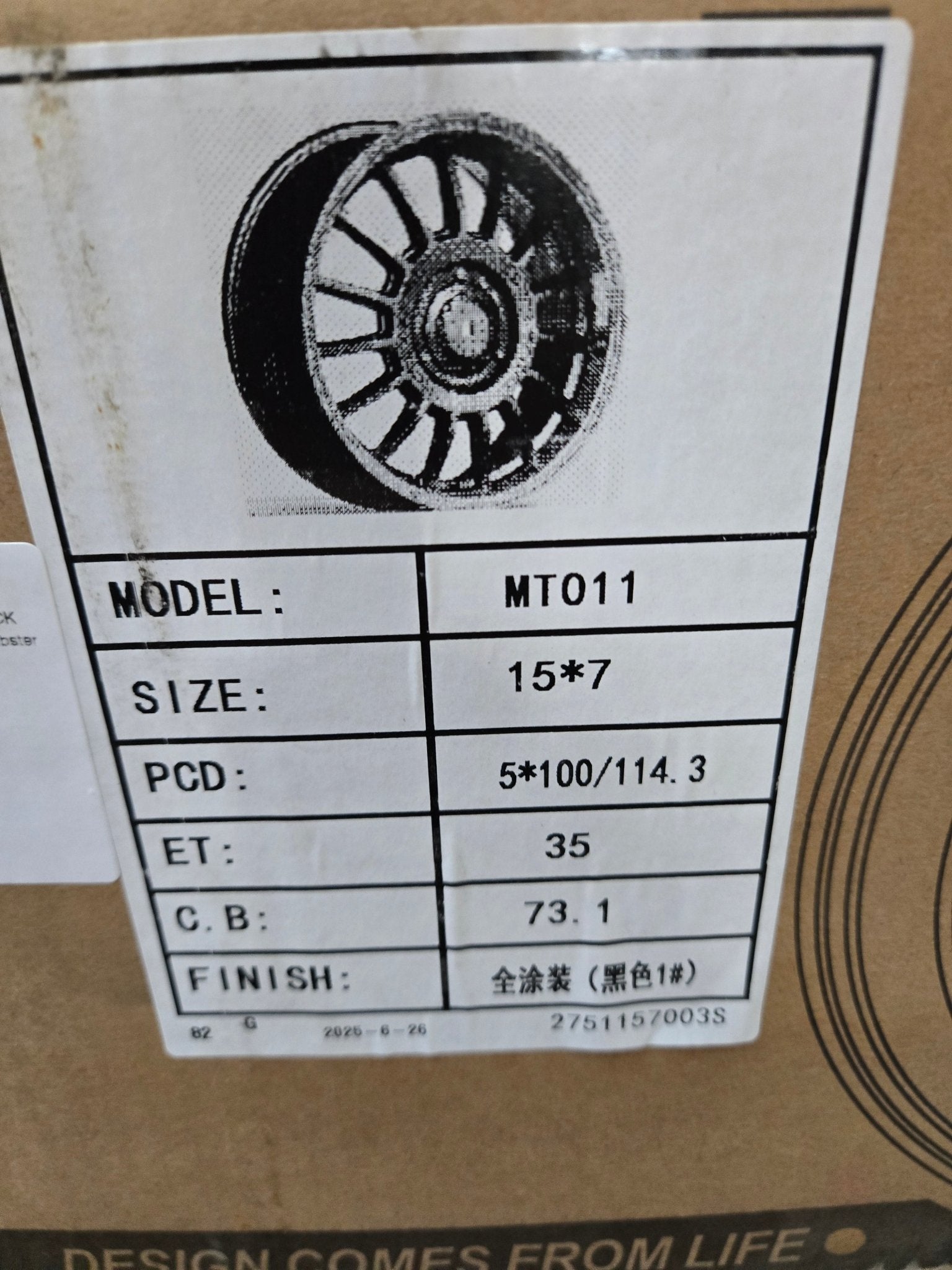 MT - 011 SUPERTOURISMO 15X7.0 5X100 5X114.3 PIANO BLACK - Gun Hill Tire House (WTW - WHOLESALE TIRES & WHEELS)