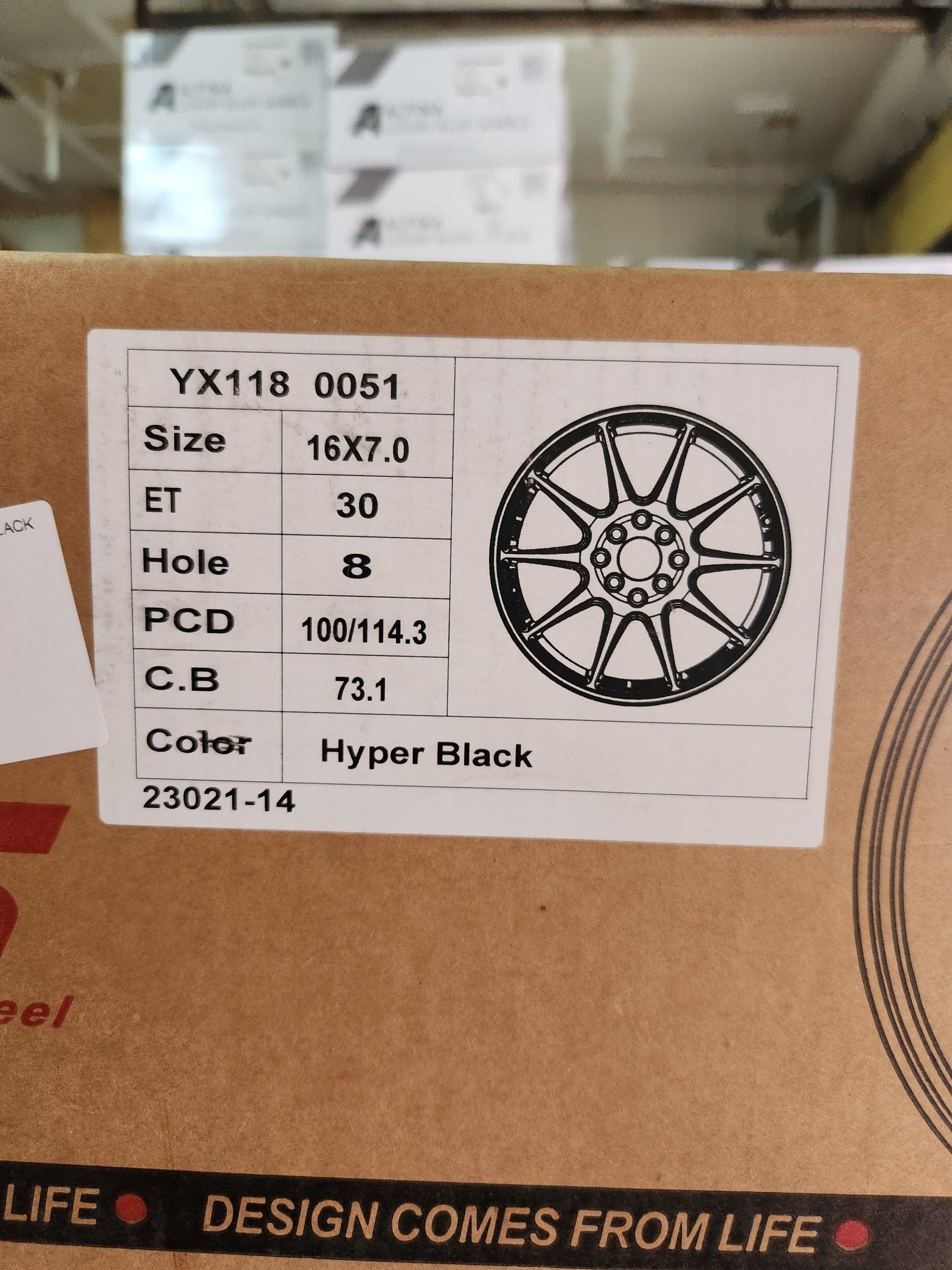 ZS - 006 16x7.0 4x100 / 4x114.3 HYPER BLACK - Gun Hill Tire House (WTW - WHOLESALE TIRES & WHEELS)