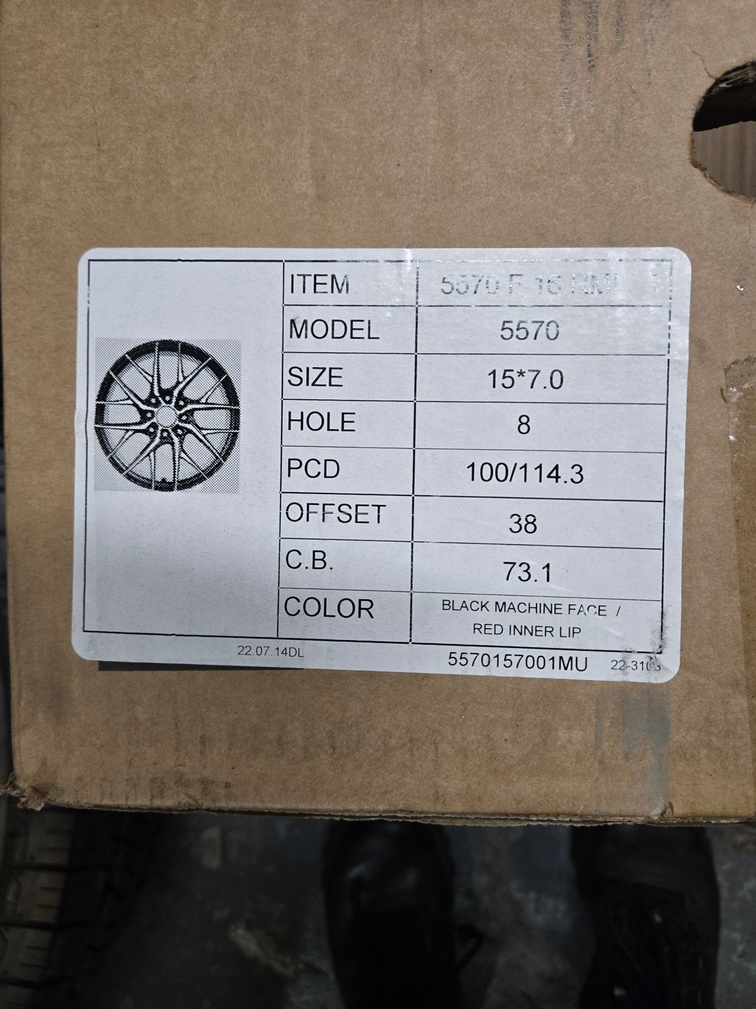 PEGASUS 5570 15X7.0 4X100 4X114.3 PIANO BLACK MACINED RED UNDER CUT - Gun Hill Tire House (WTW - WHOLESALE TIRES & WHEELS)
