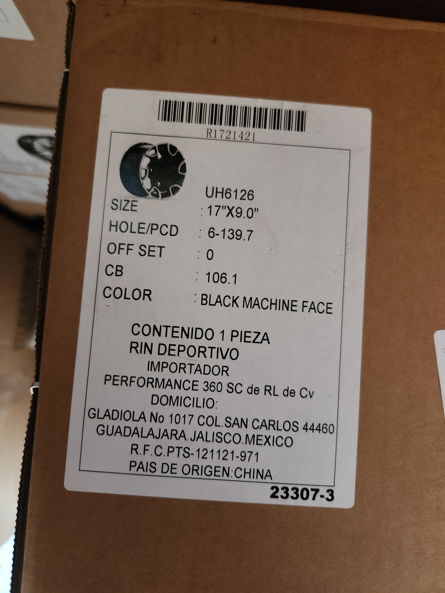 OE - 6126 LANDCRUISER PRADO 17X9.5 6X139.7 PIANO BLACK MACHINED FACE - Gun Hill Tire House (WTW - WHOLESALE TIRES & WHEELS)