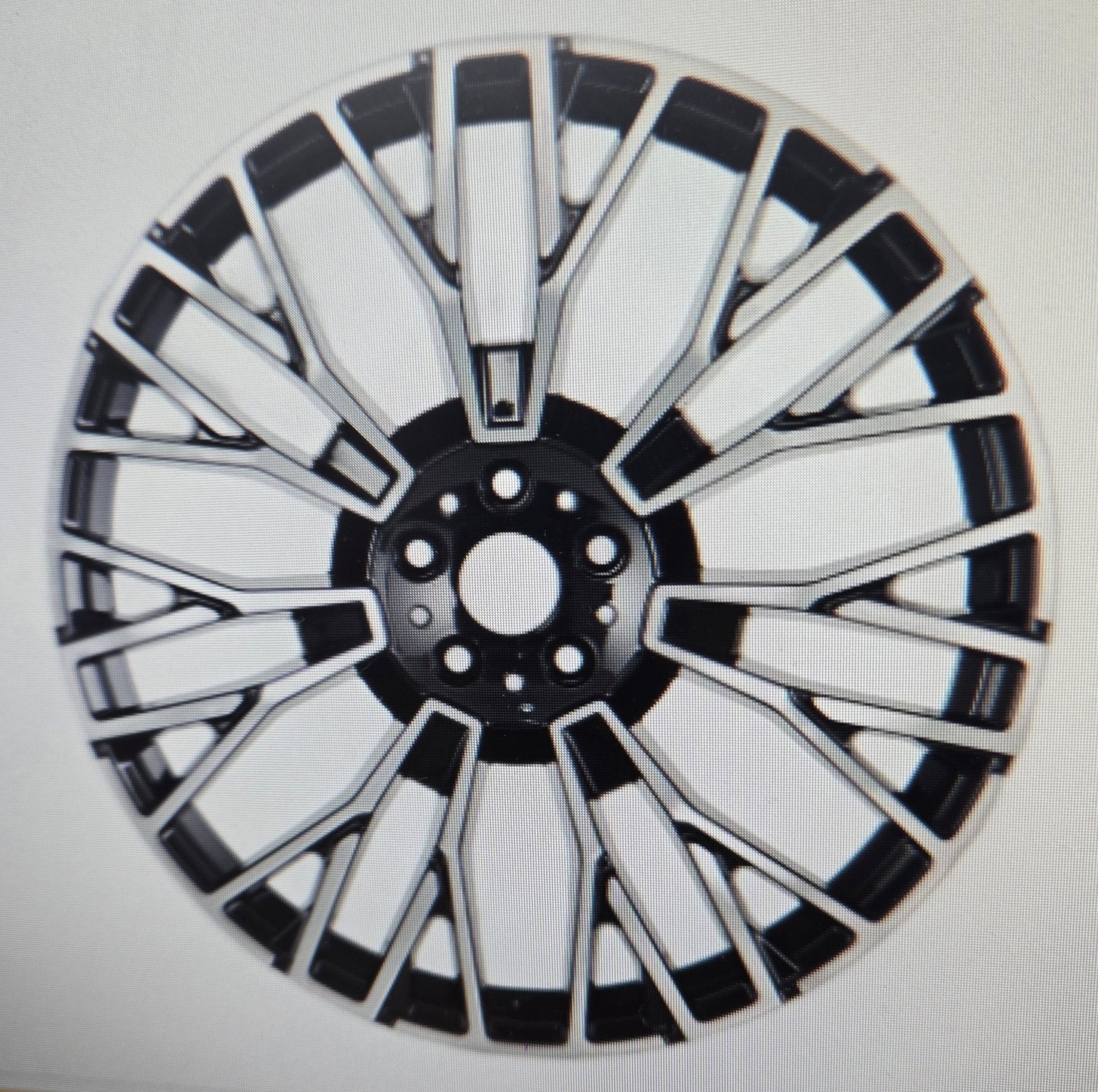 W721 22X10.5 5X112 PIANO BLACK MACHINED FACE - Gun Hill Tire House (WTW - WHOLESALE TIRES & WHEELS)