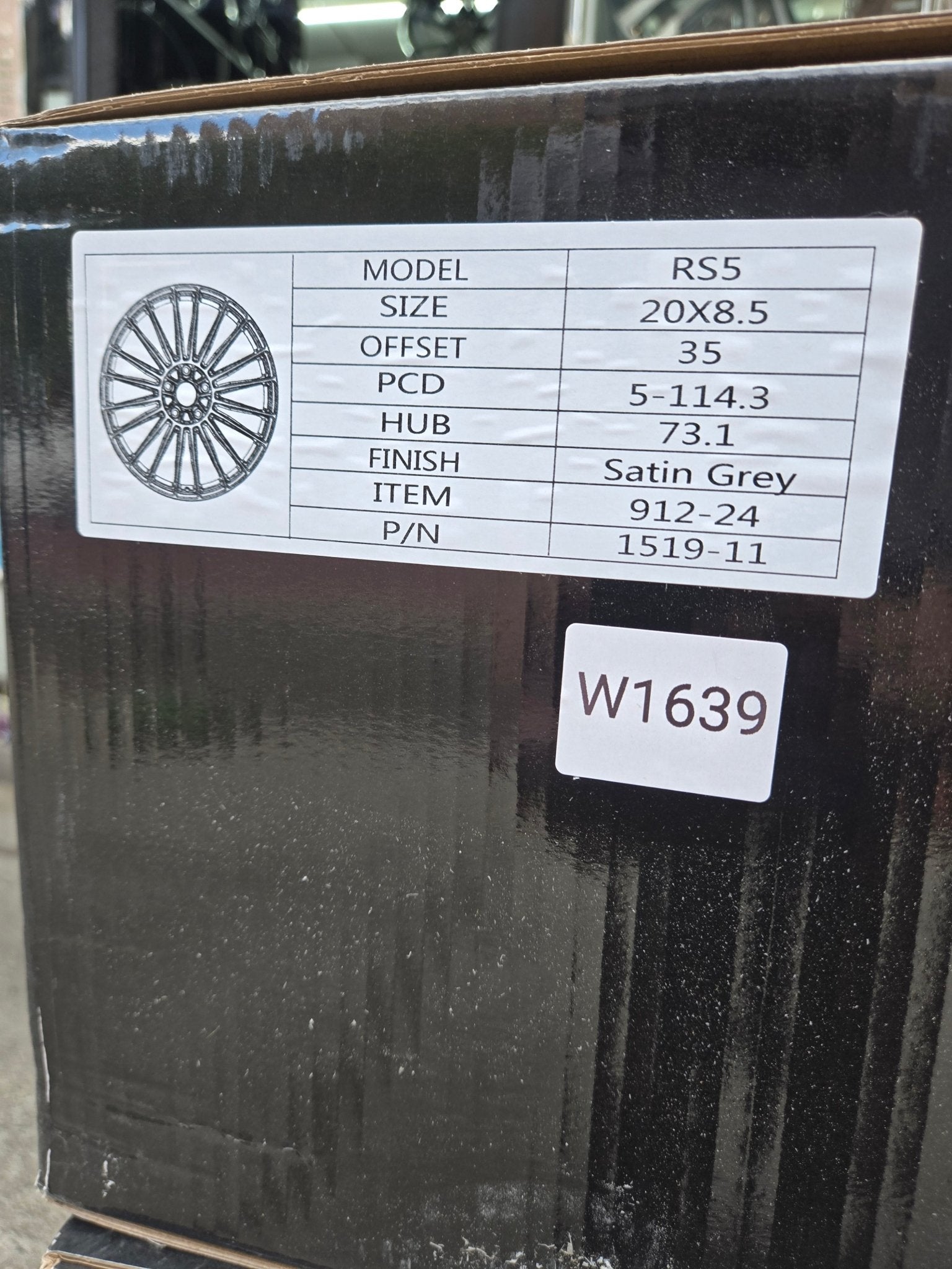 W1639 20X8.5 5X114.3 SATIN GREY - Gun Hill Tire House (WTW - WHOLESALE TIRES & WHEELS)