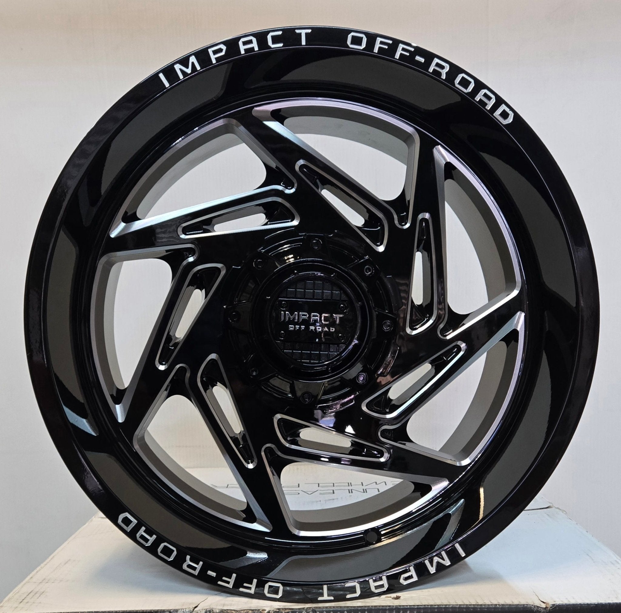 IMPACT - 830 20x10 6x135 / 6x139.7 GLOSS BLACK MACHINED MILLED WINDOW - Gun Hill Tire House (WTW - WHOLESALE TIRES & WHEELS)