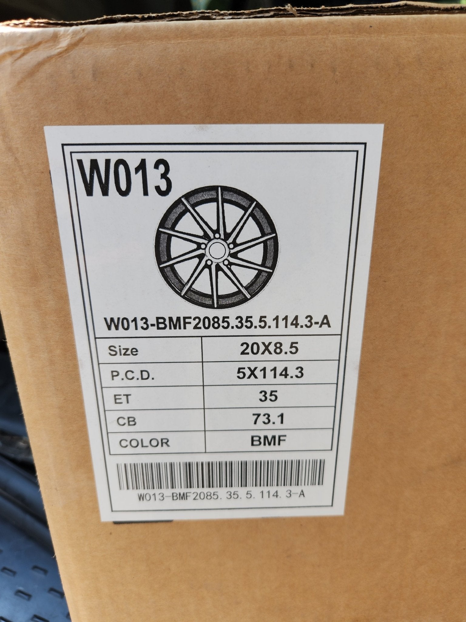 W013 20x8.5 5x114.3 BLACK MACHINE FACE - Gun Hill Tire House (WTW - WHOLESALE TIRES & WHEELS)